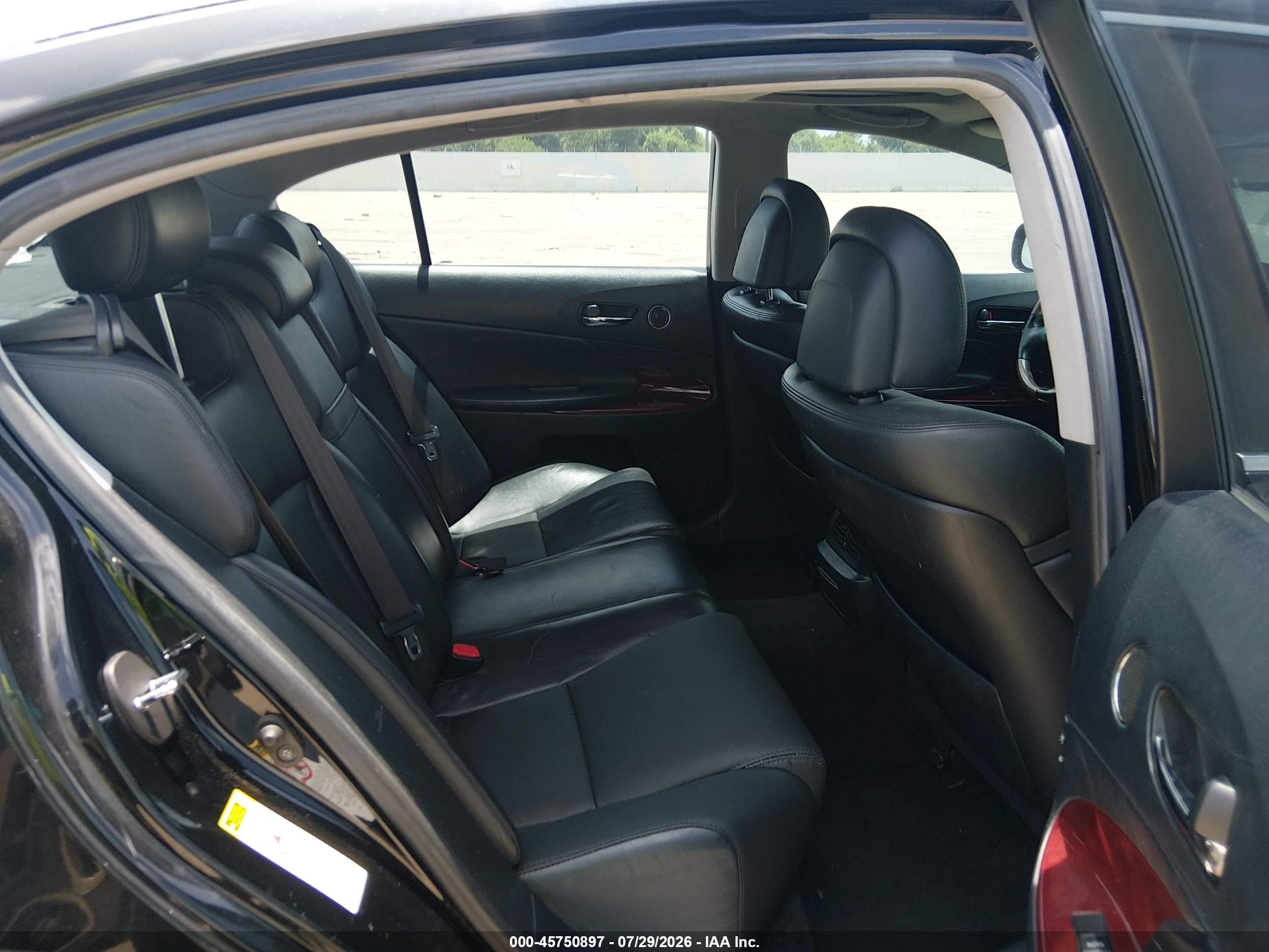 2007 Lexus Gs 350 Black vin: JTHBE96S170014618