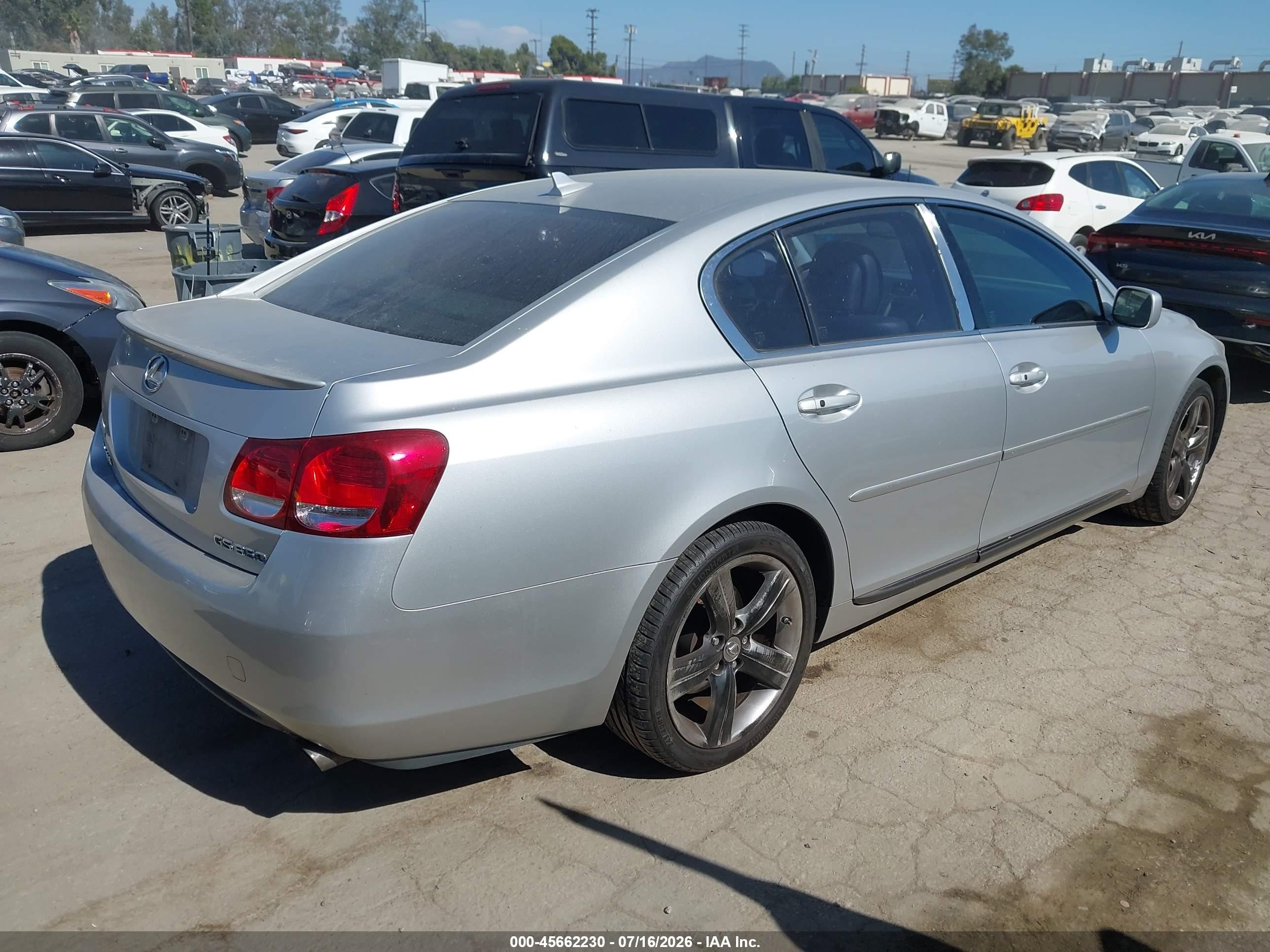 2007 Lexus Gs 350   Silver vin: JTHBE96S170026106