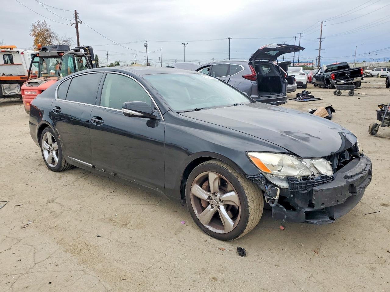 2008 Lexus Gs 350 Black vin: JTHBE96S180033428