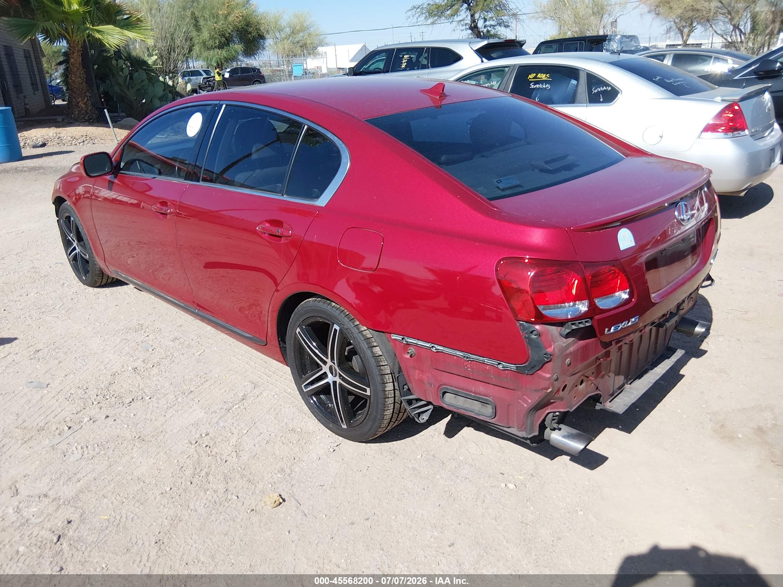 2007 Lexus Gs 350   Red vin: JTHBE96S270018936