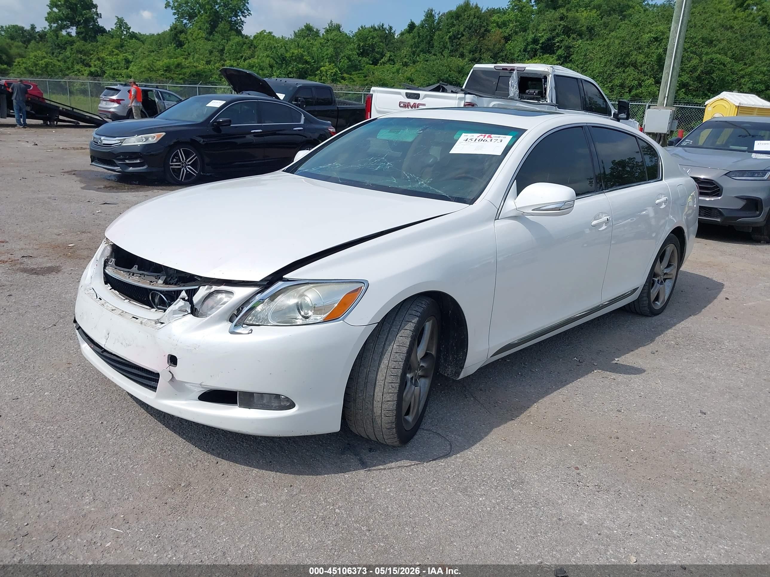 2009 Lexus Gs 350   Белый vin: JTHBE96S290045699