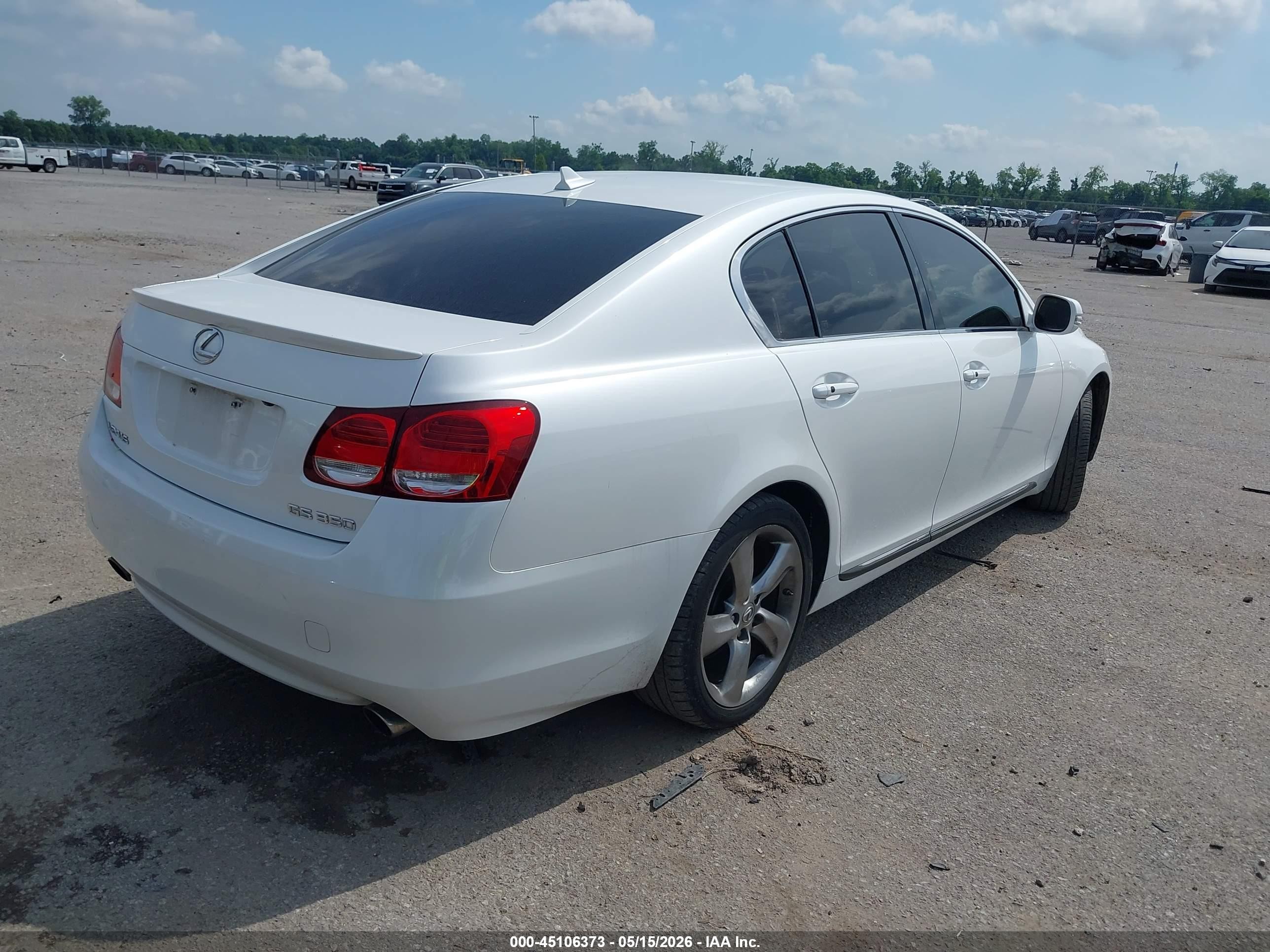 2009 Lexus Gs 350   Белый vin: JTHBE96S290045699