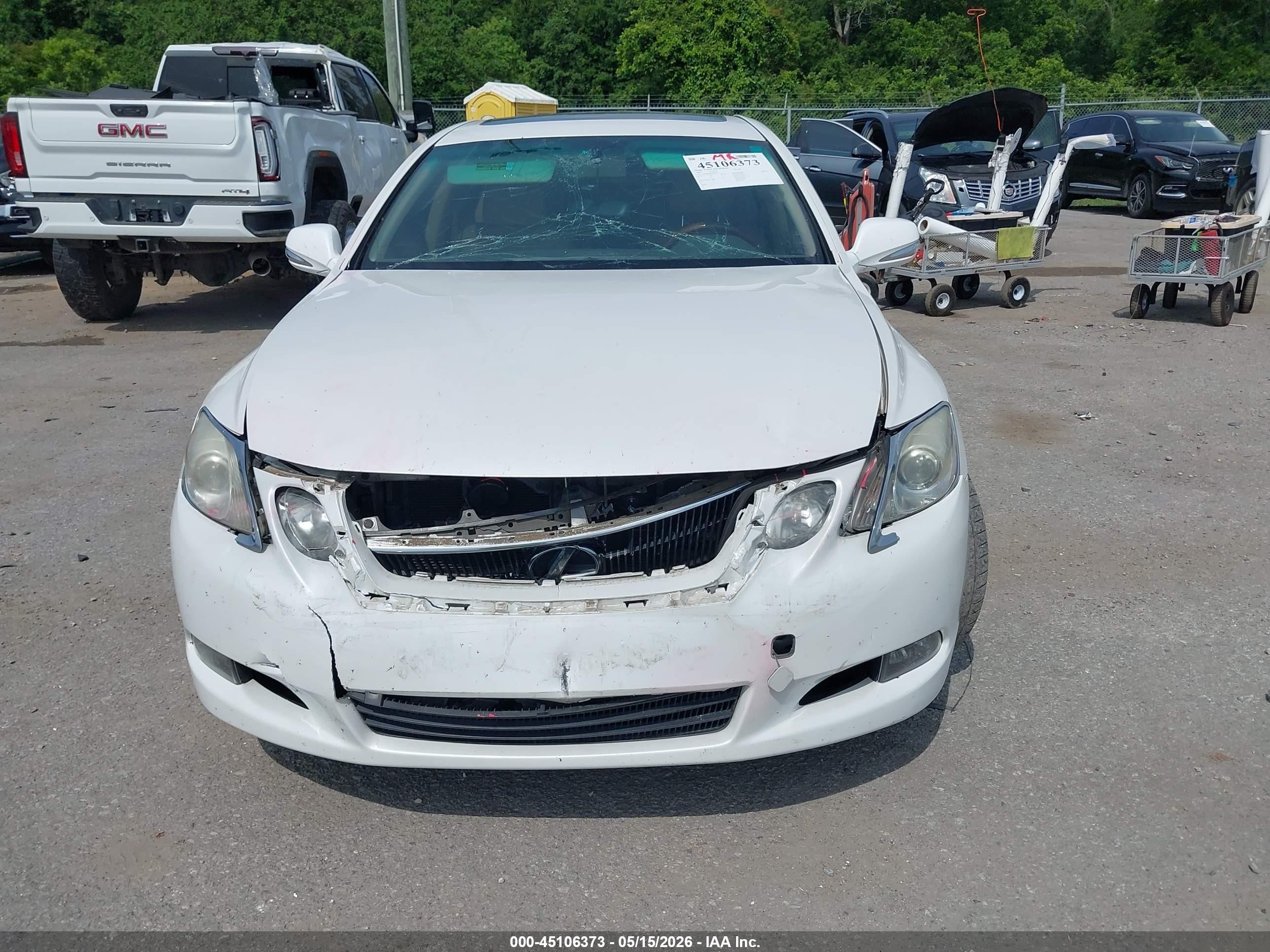 2009 Lexus Gs 350   Белый vin: JTHBE96S290045699