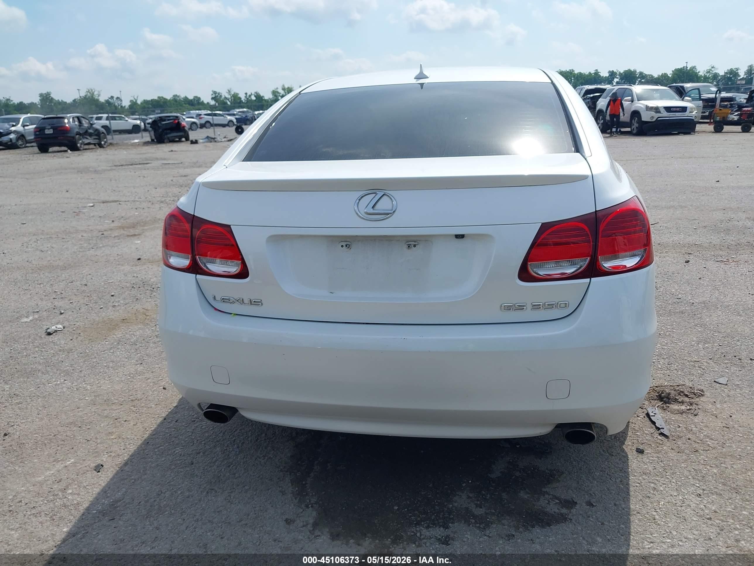2009 Lexus Gs 350   Белый vin: JTHBE96S290045699