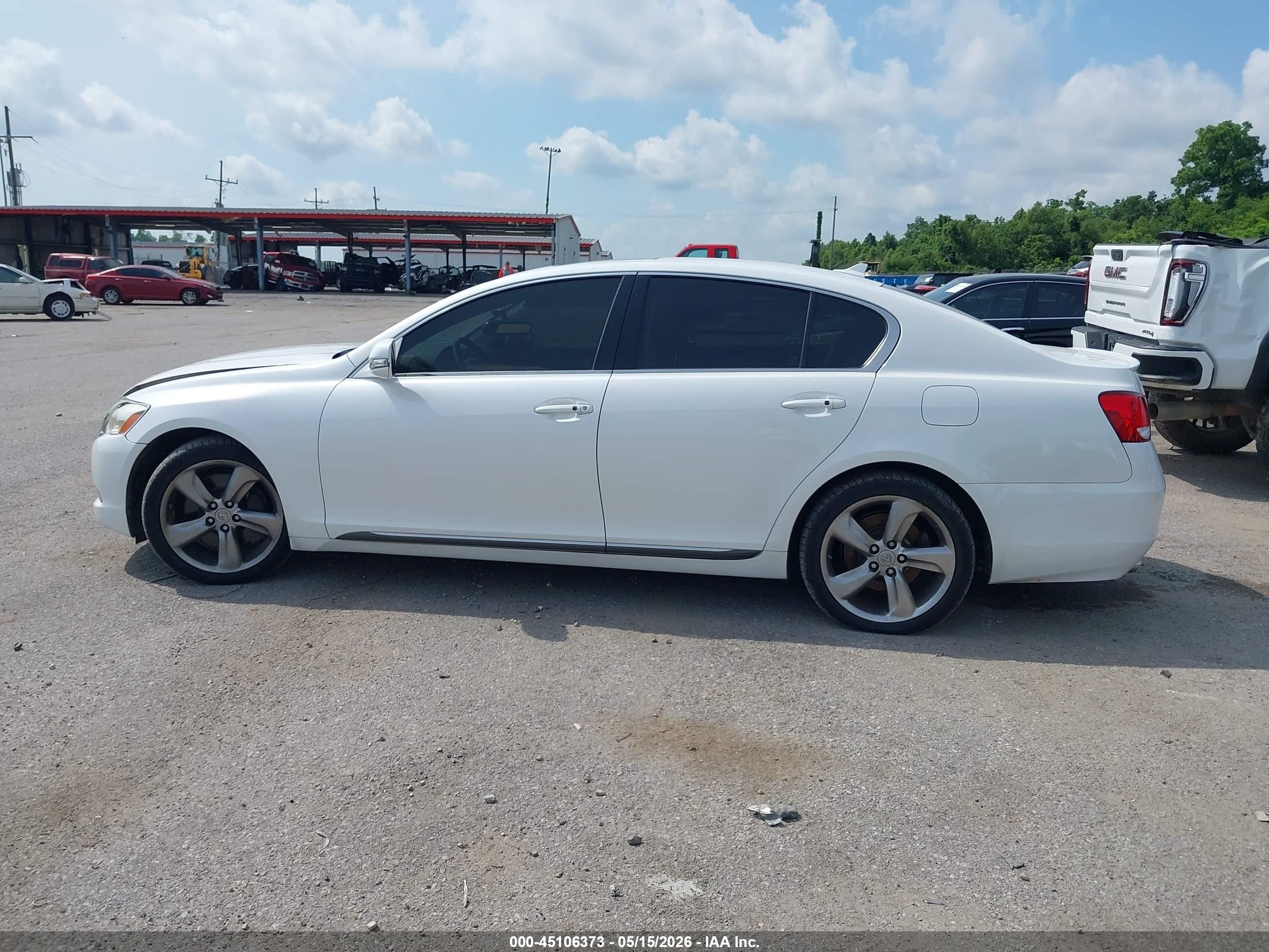 2009 Lexus Gs 350   Белый vin: JTHBE96S290045699