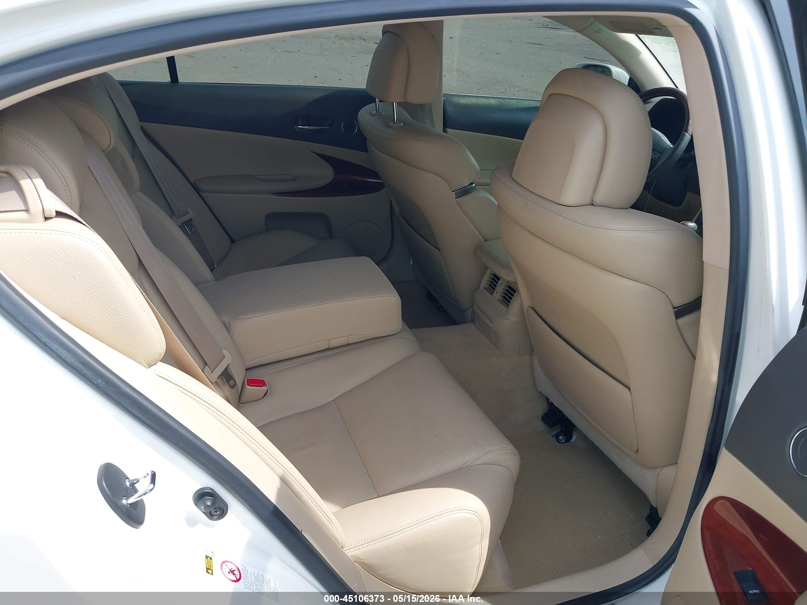 2009 Lexus Gs 350   Белый vin: JTHBE96S290045699