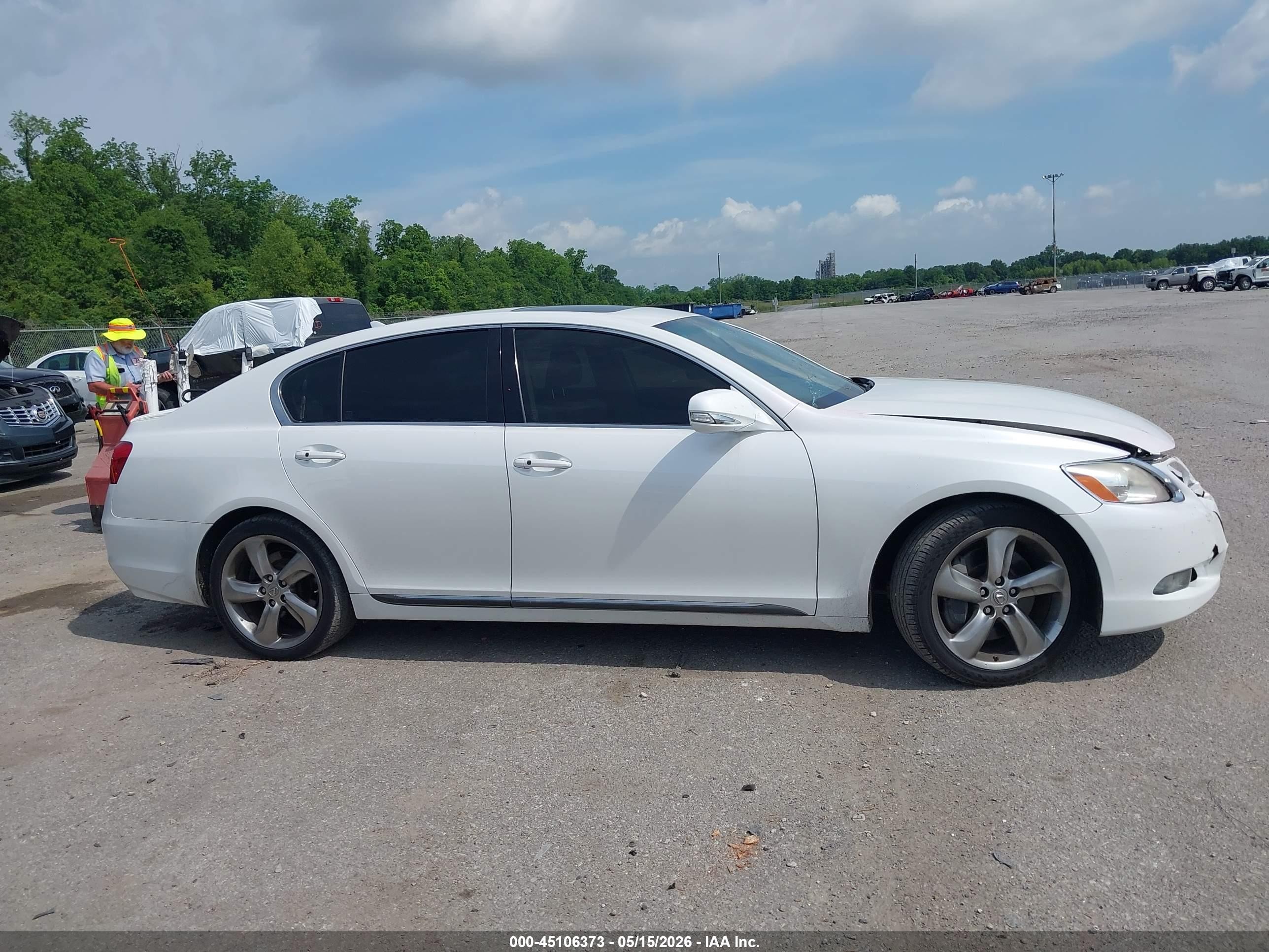 2009 Lexus Gs 350   Белый vin: JTHBE96S290045699
