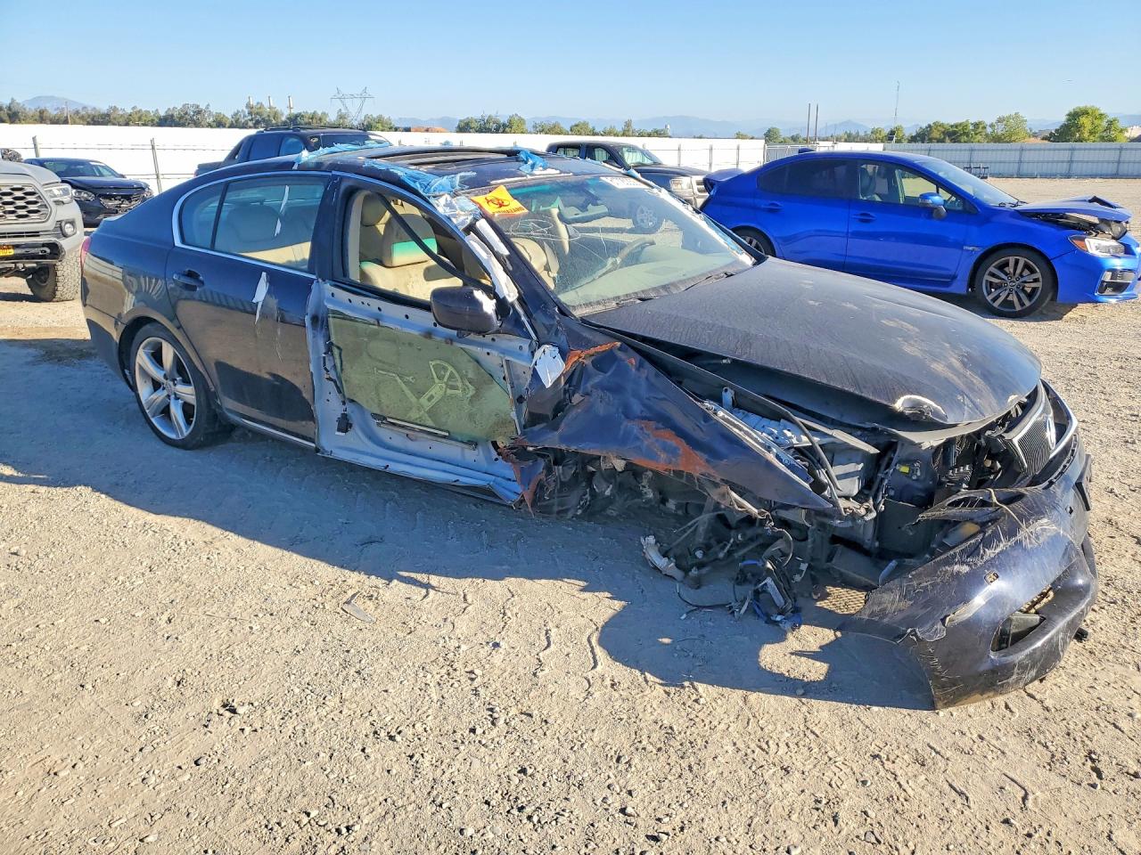 2007 Lexus Gs 350 Base Blue vin: JTHBE96S370011588