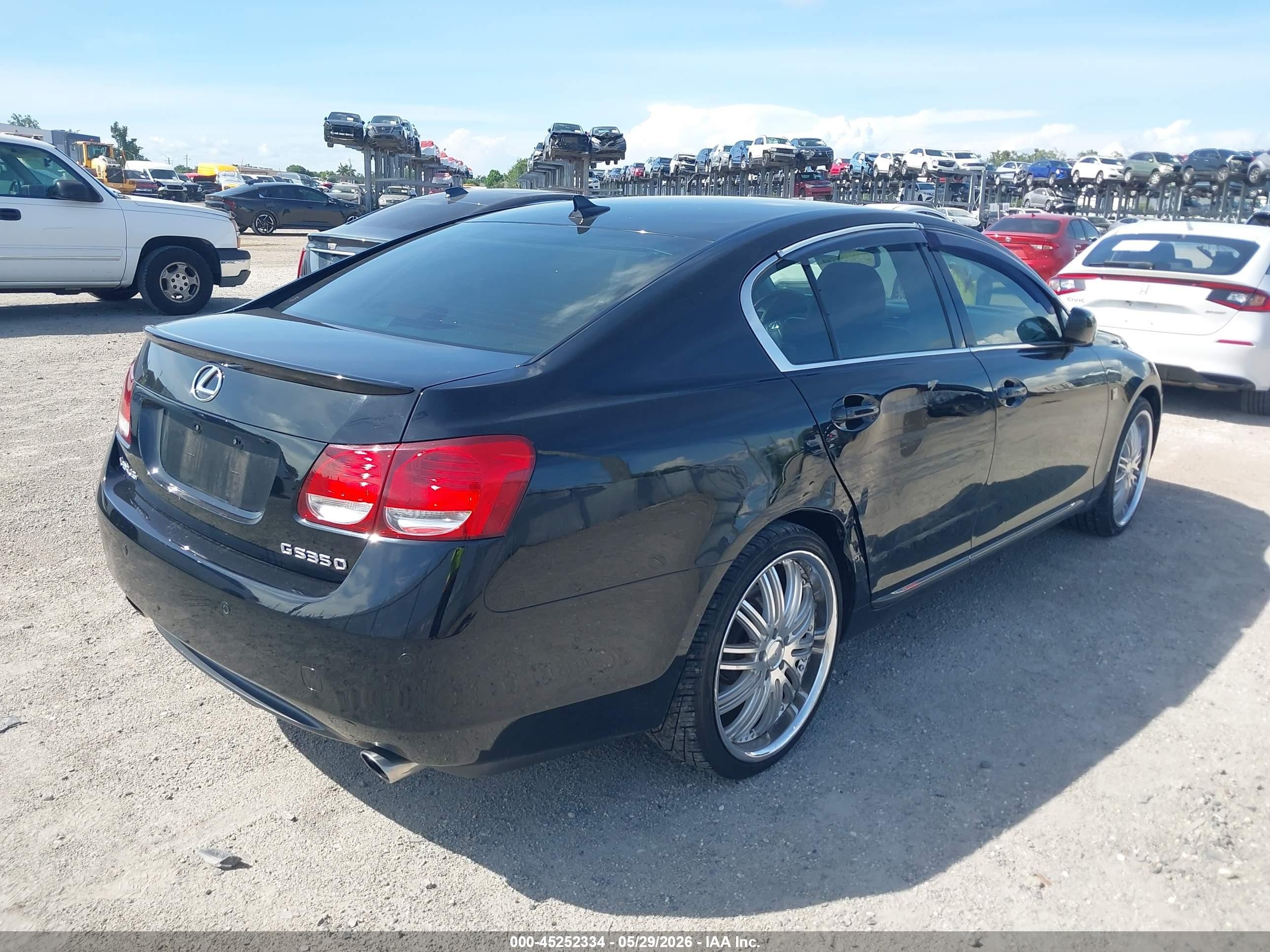 2007 Lexus Gs 350 Black vin: JTHBE96S370017035