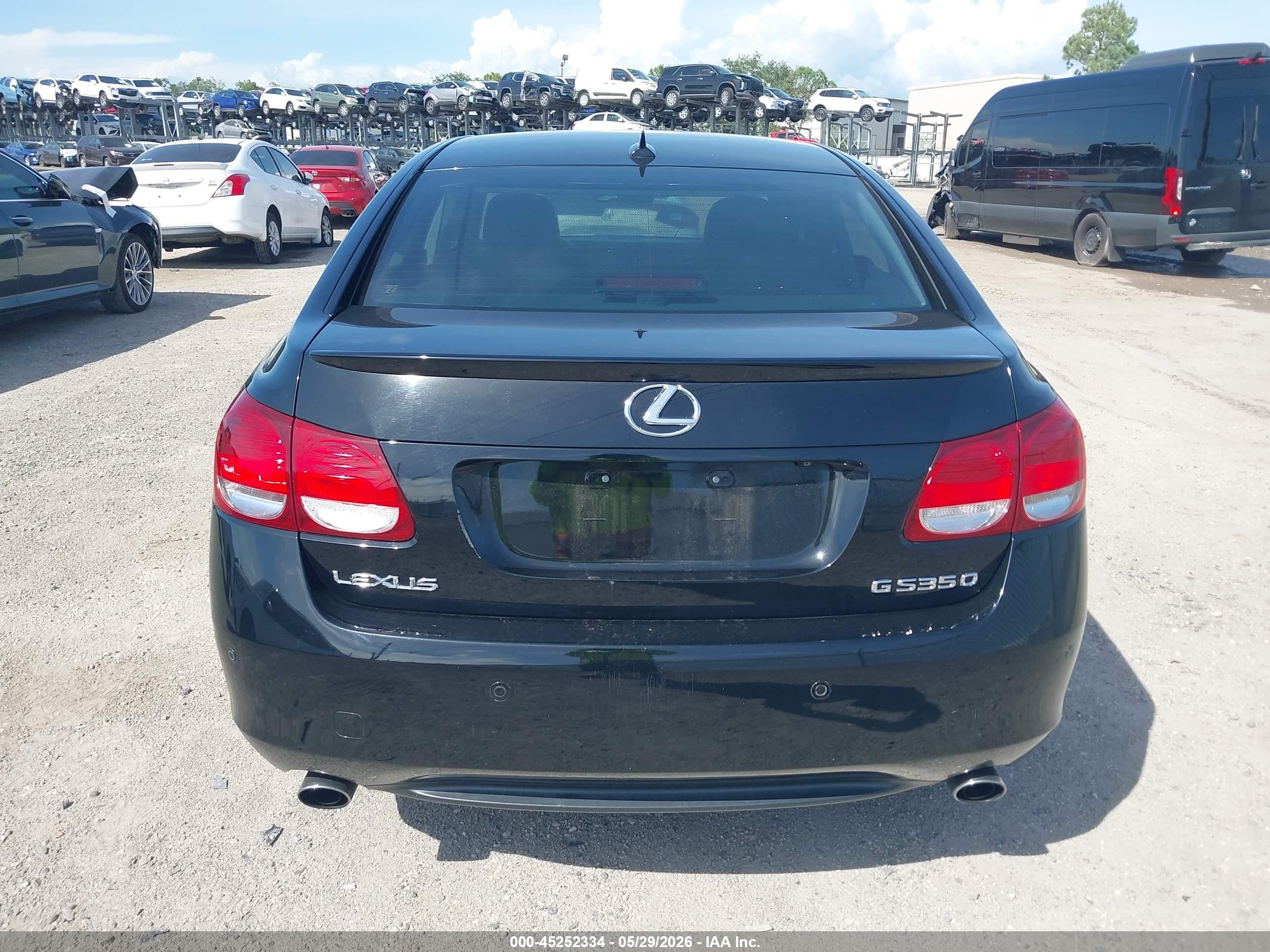 2007 Lexus Gs 350 Black vin: JTHBE96S370017035