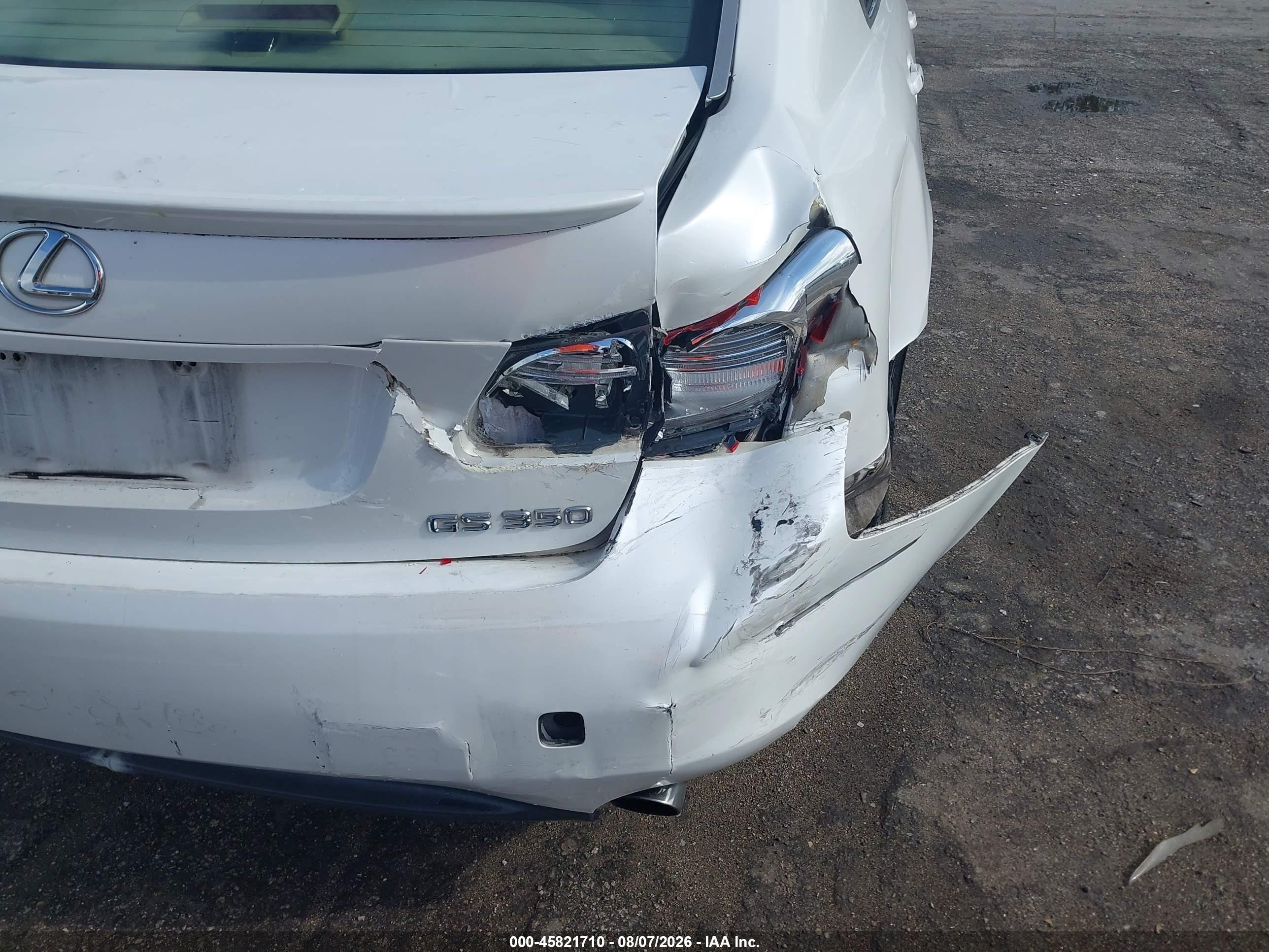 2007 Lexus Gs 350   White vin: JTHBE96S370018038