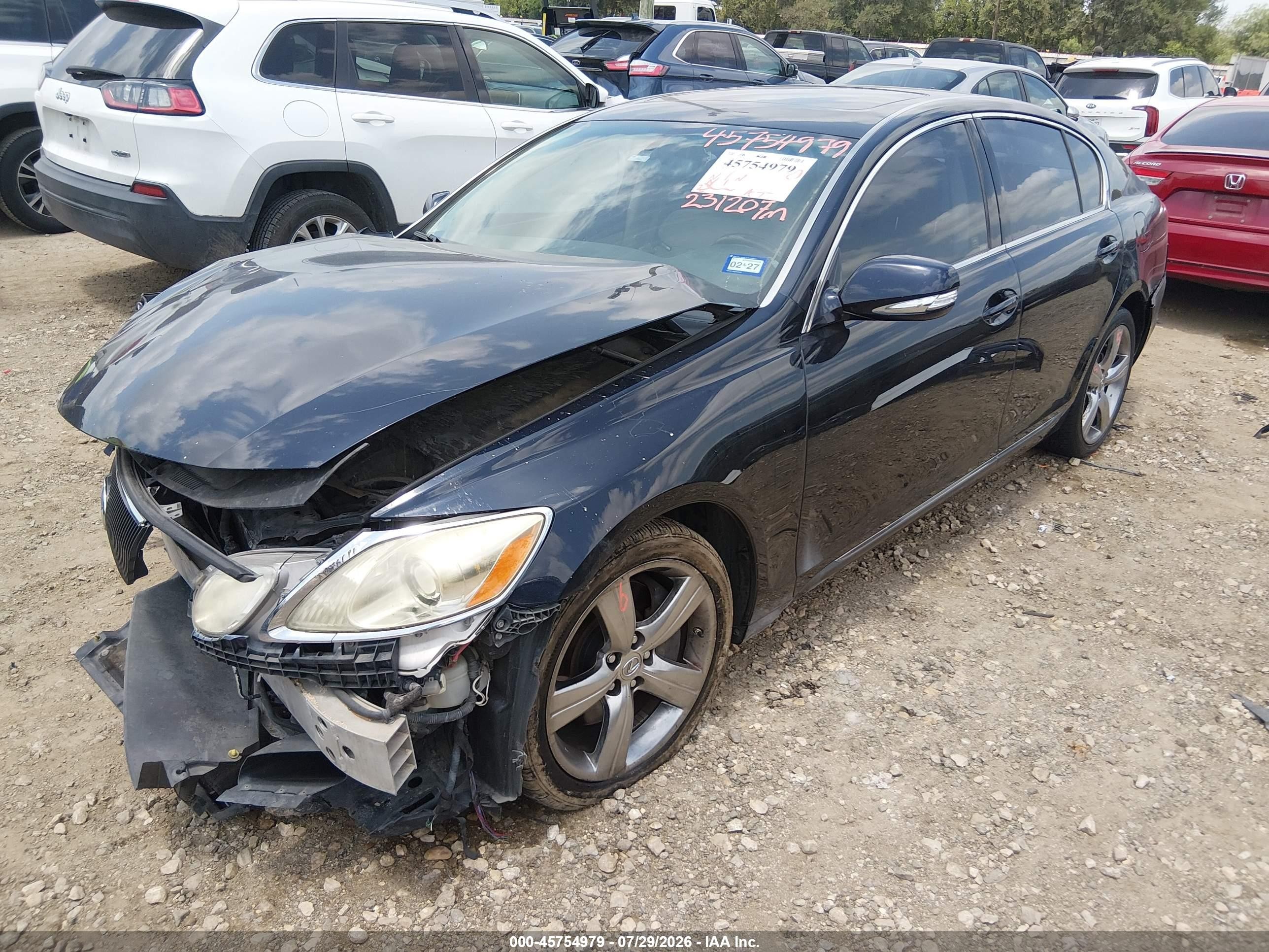 2009 Lexus Gs 350 Blue vin: JTHBE96S390045663