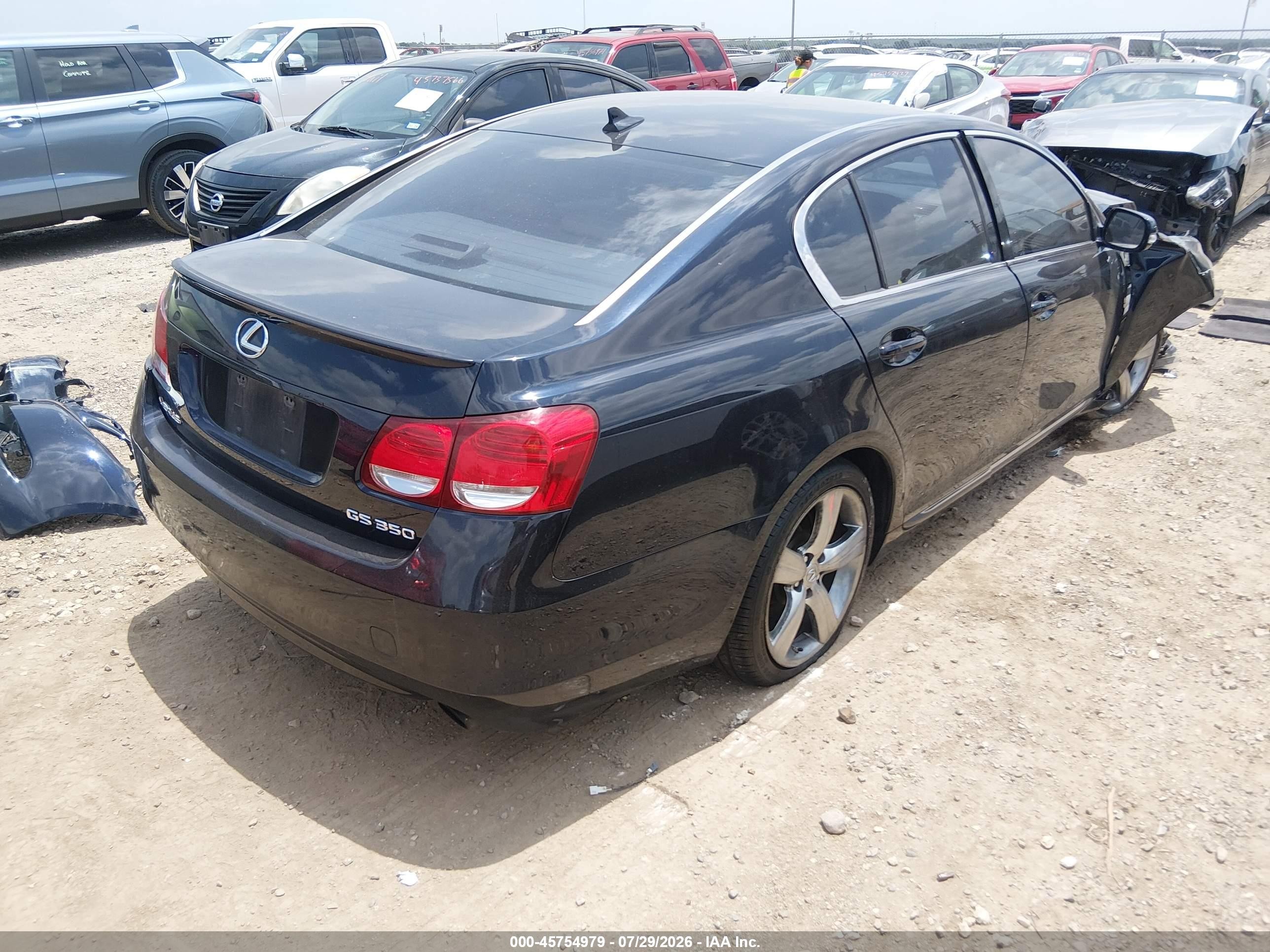 2009 Lexus Gs 350 Blue vin: JTHBE96S390045663