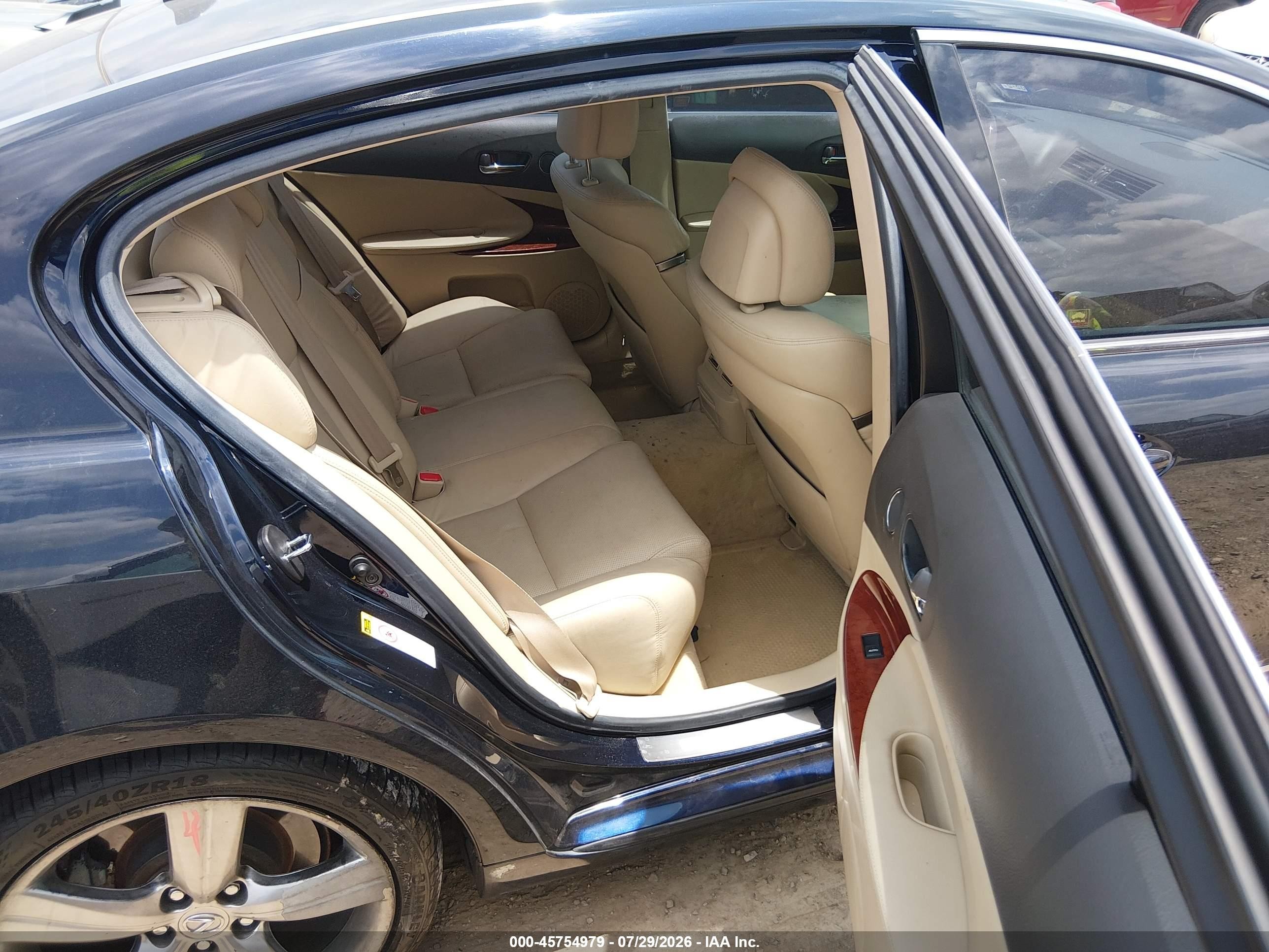 2009 Lexus Gs 350 Blue vin: JTHBE96S390045663