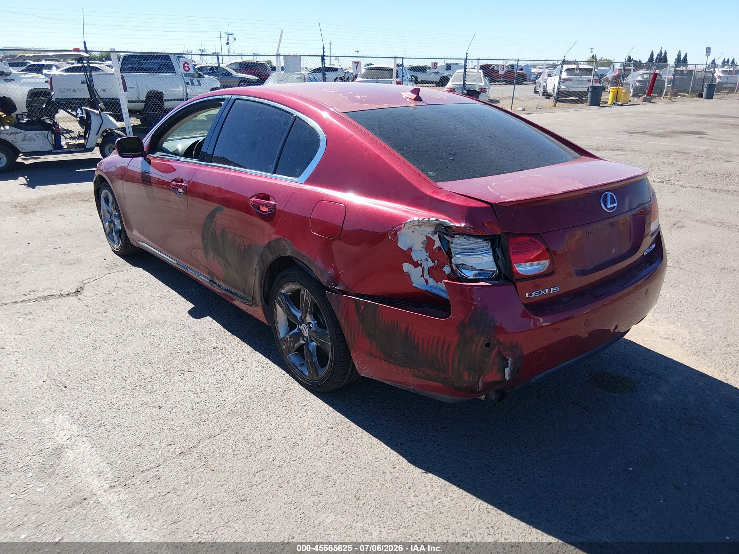 2007 Lexus Gs 350   Red vin: JTHBE96S470014936