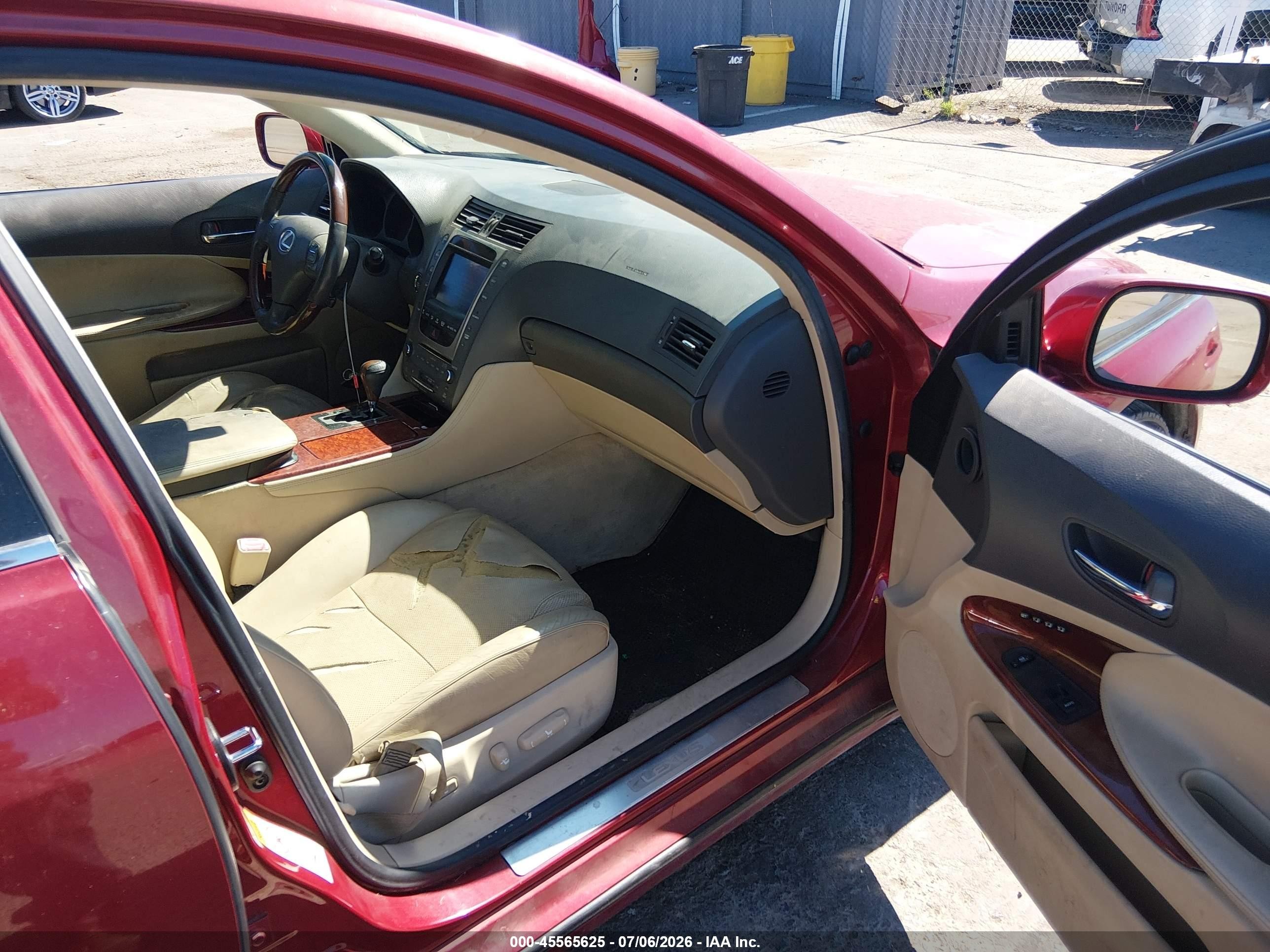 2007 Lexus Gs 350   Red vin: JTHBE96S470014936
