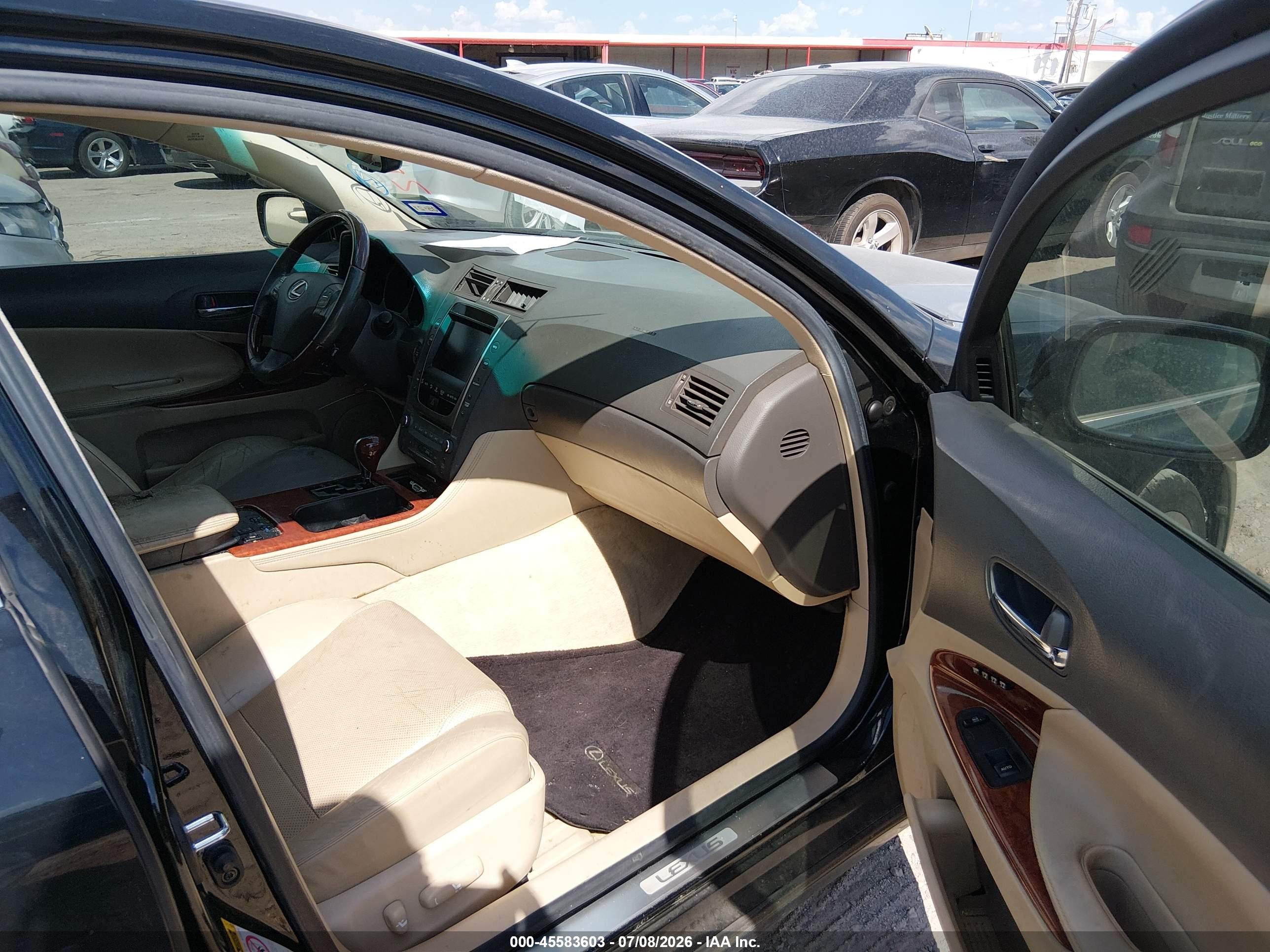 2007 Lexus Gs 350   Black vin: JTHBE96S470018615