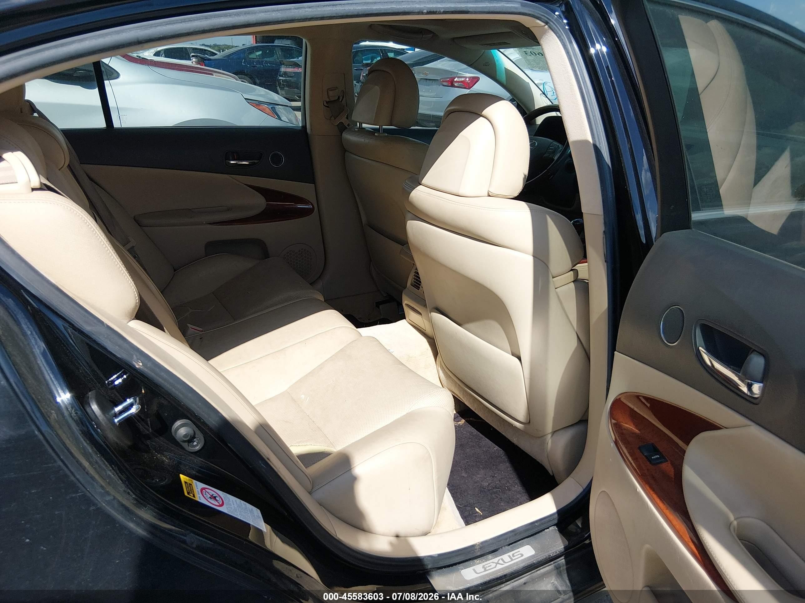 2007 Lexus Gs 350   Black vin: JTHBE96S470018615