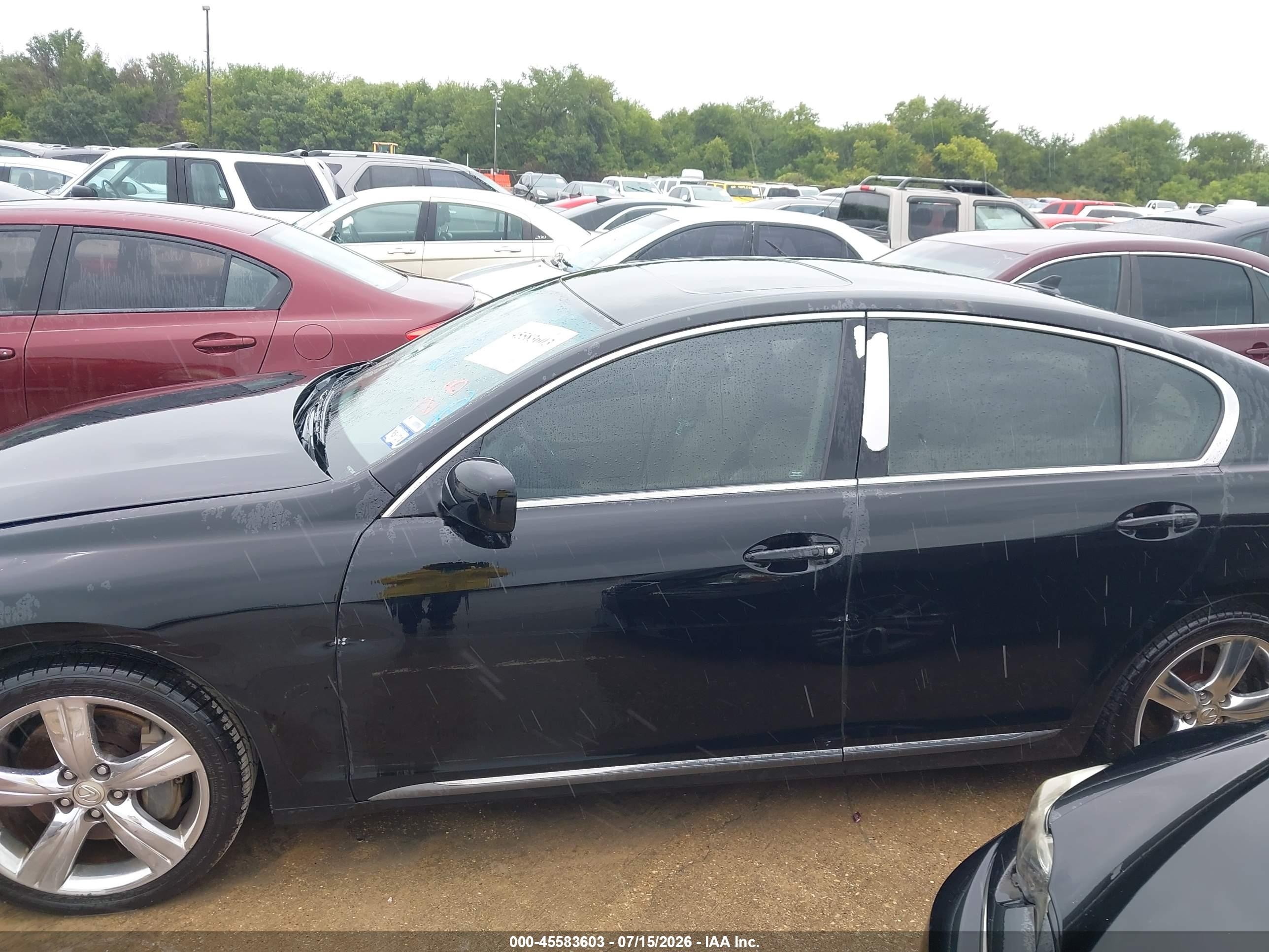 2007 Lexus Gs 350   Black vin: JTHBE96S470018615
