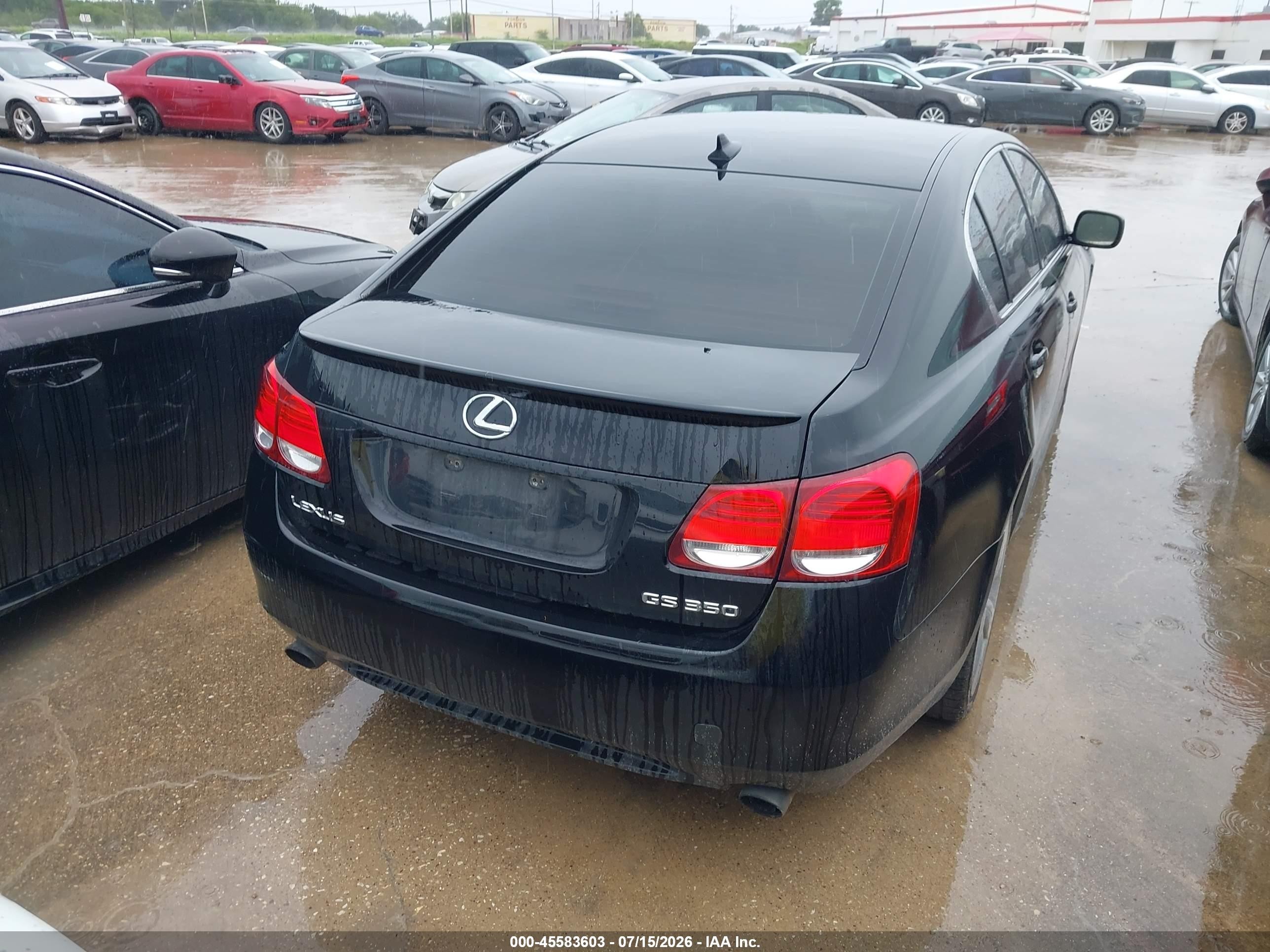 2007 Lexus Gs 350   Black vin: JTHBE96S470018615