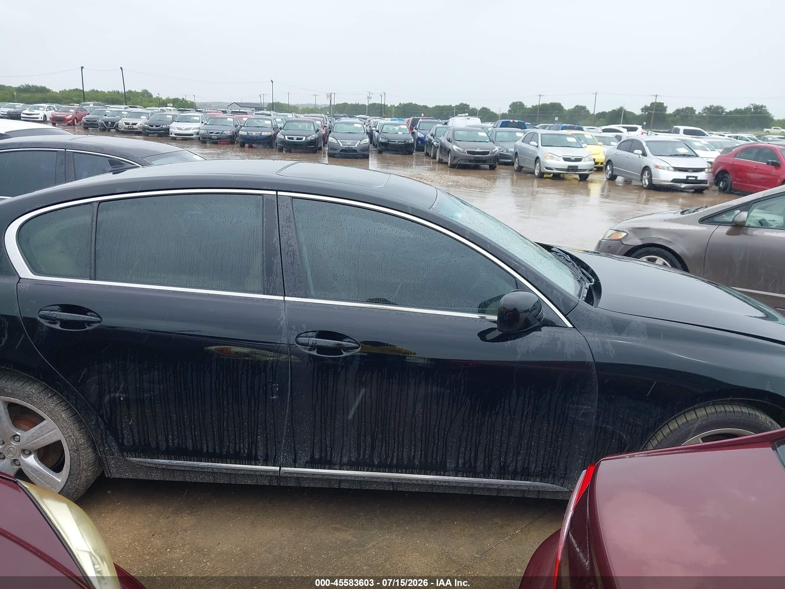 2007 Lexus Gs 350   Black vin: JTHBE96S470018615