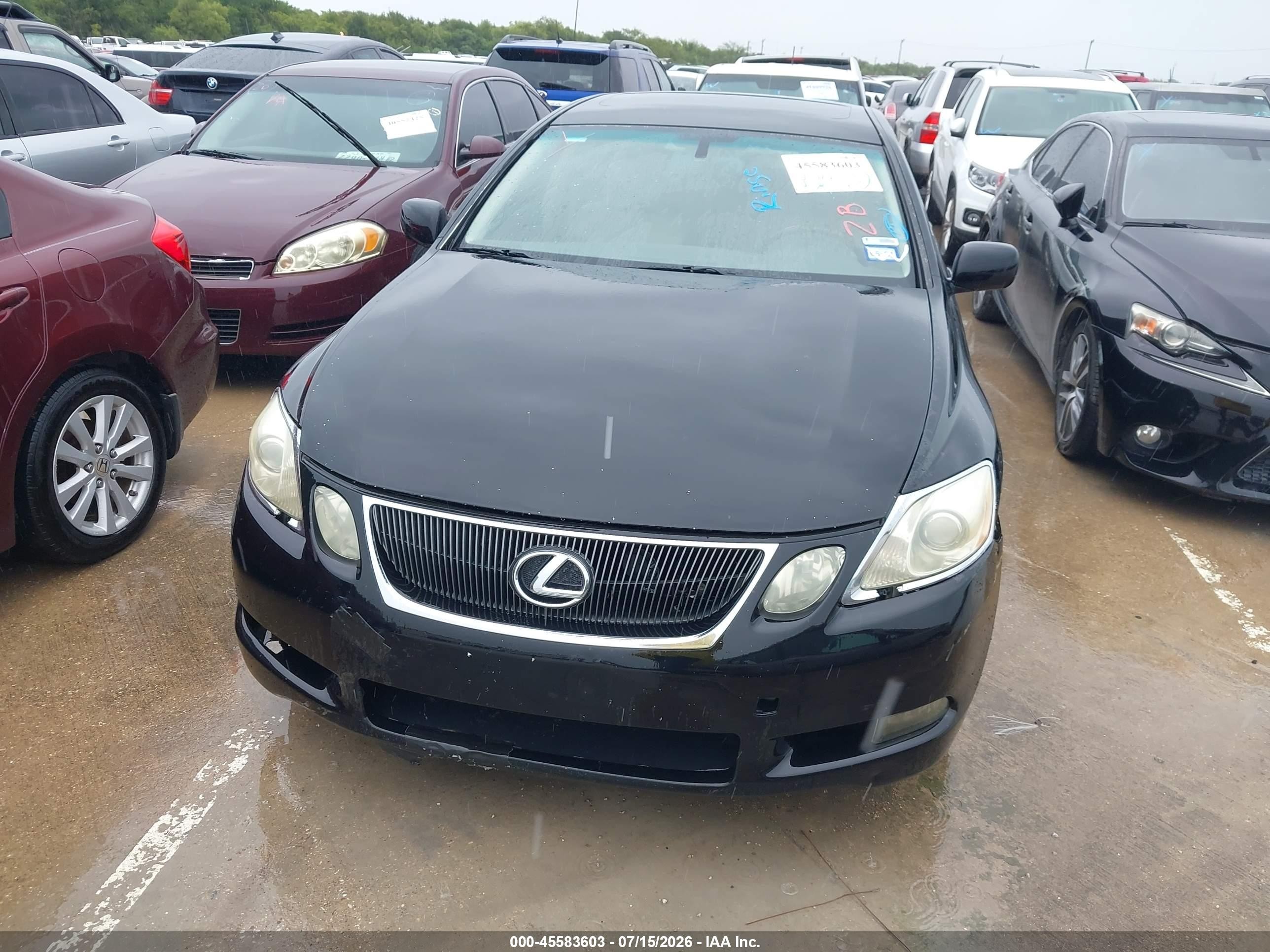 2007 Lexus Gs 350   Black vin: JTHBE96S470018615
