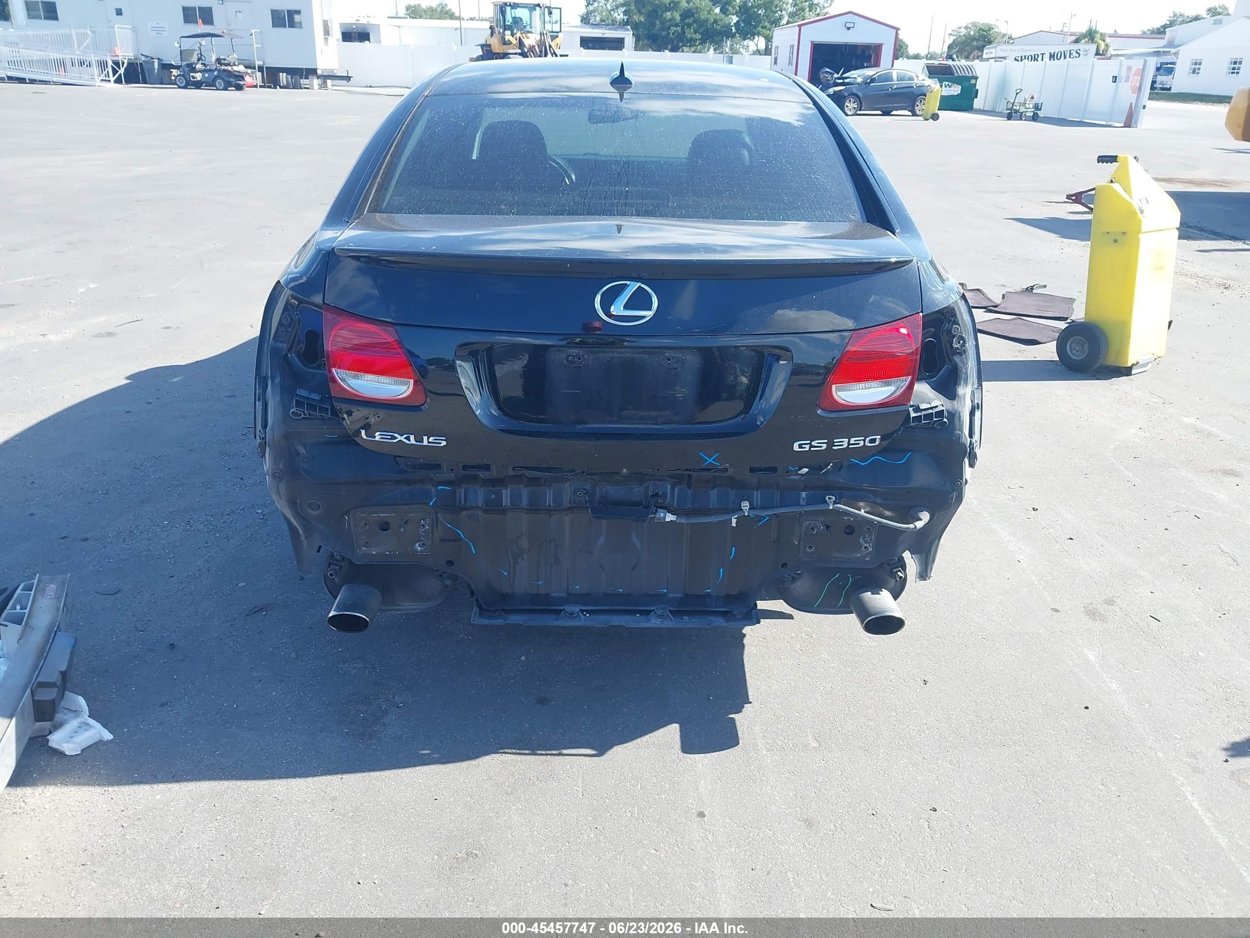 2008 Lexus Gs 350   Black vin: JTHBE96S480034248