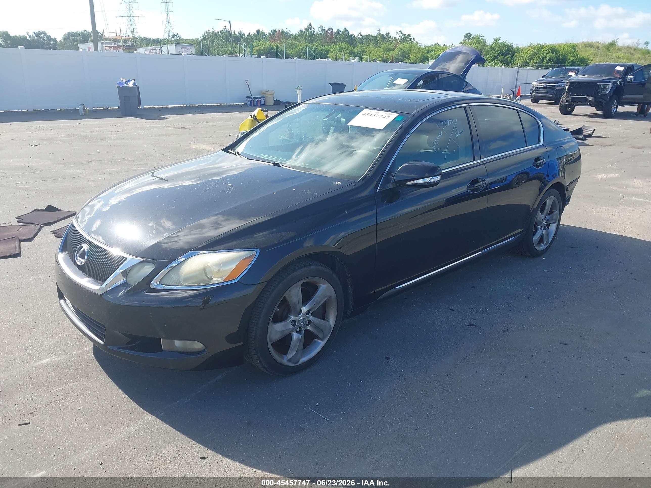 2008 Lexus Gs 350   Black vin: JTHBE96S480034248