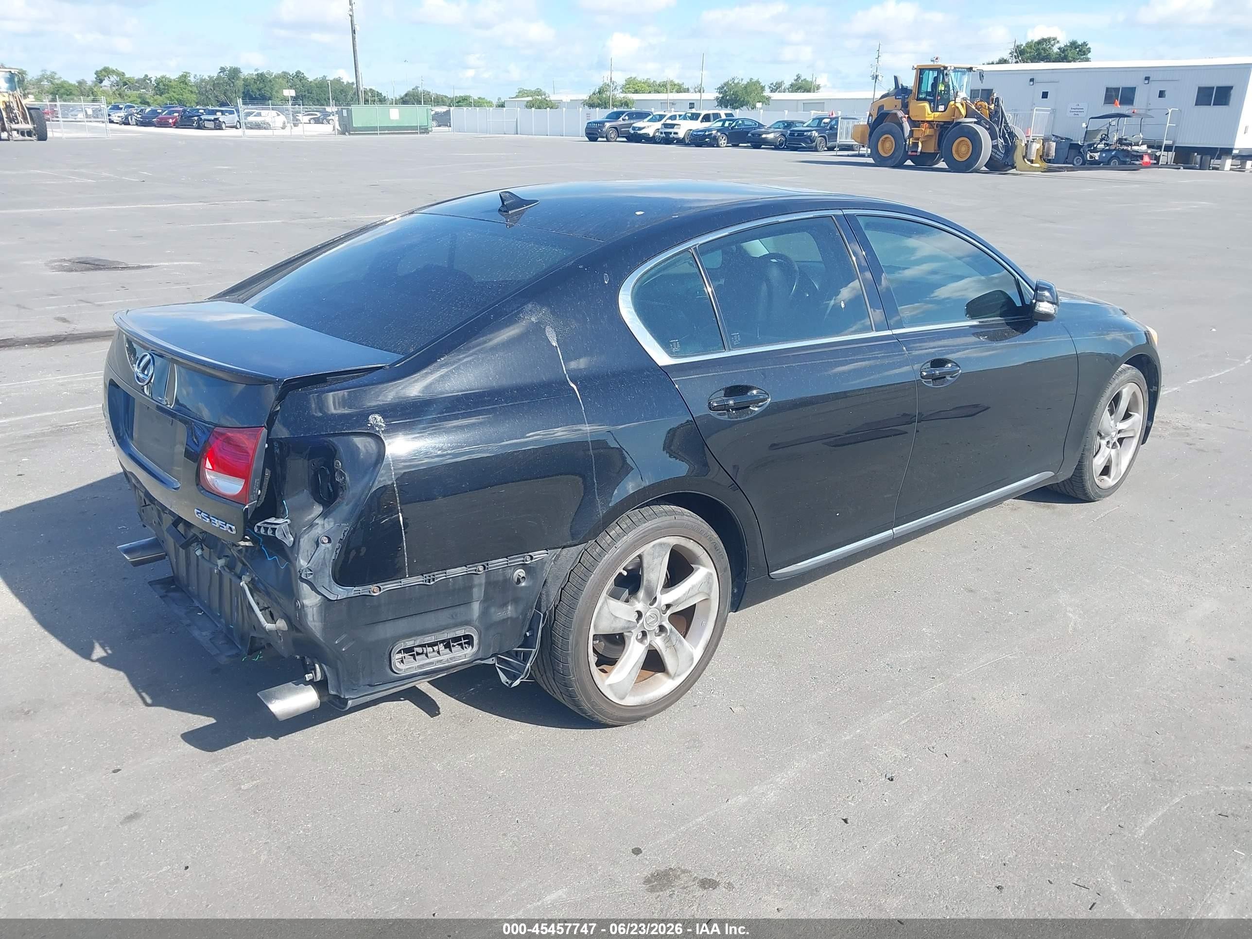 2008 Lexus Gs 350   Black vin: JTHBE96S480034248