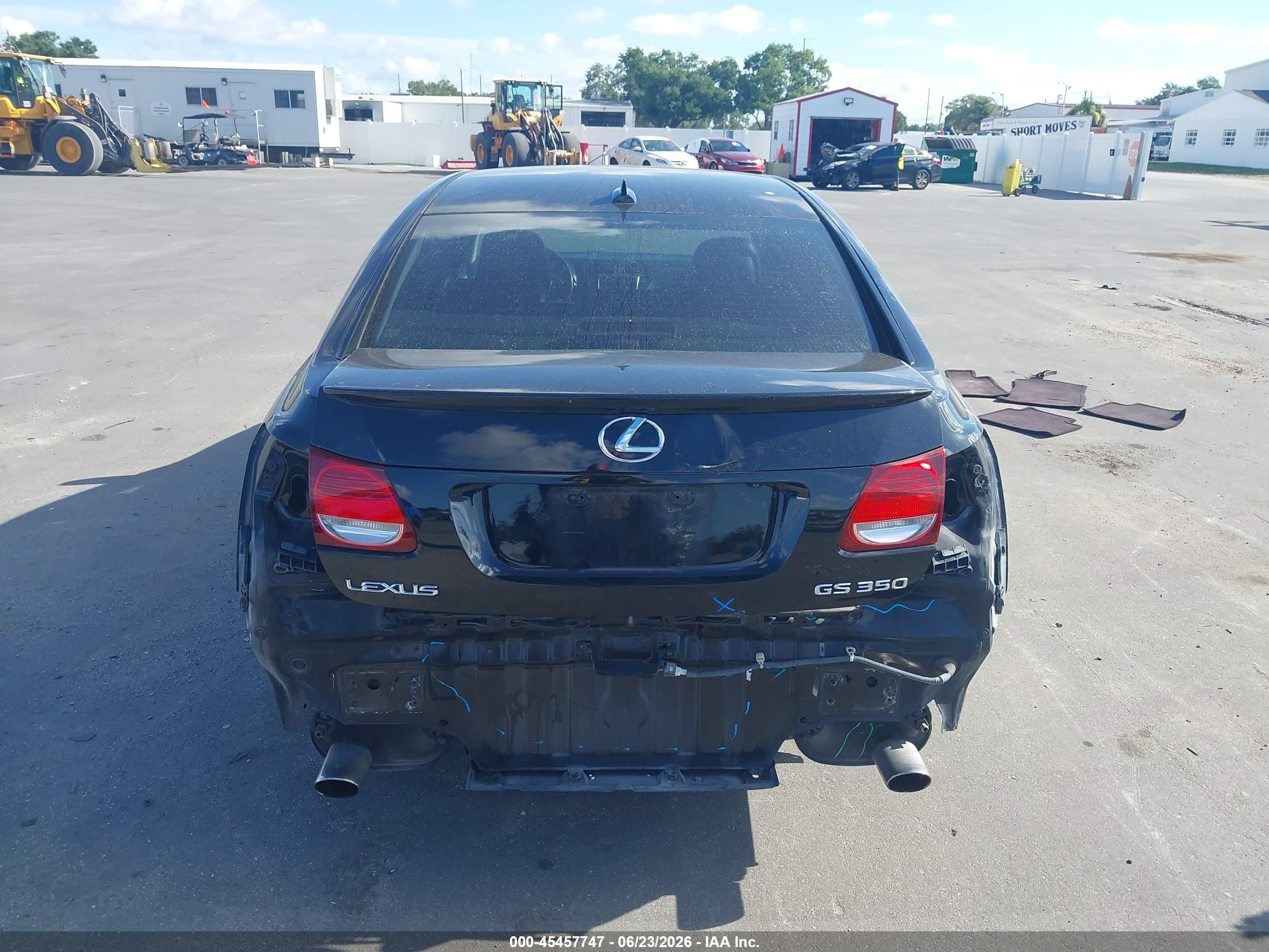 2008 Lexus Gs 350   Black vin: JTHBE96S480034248