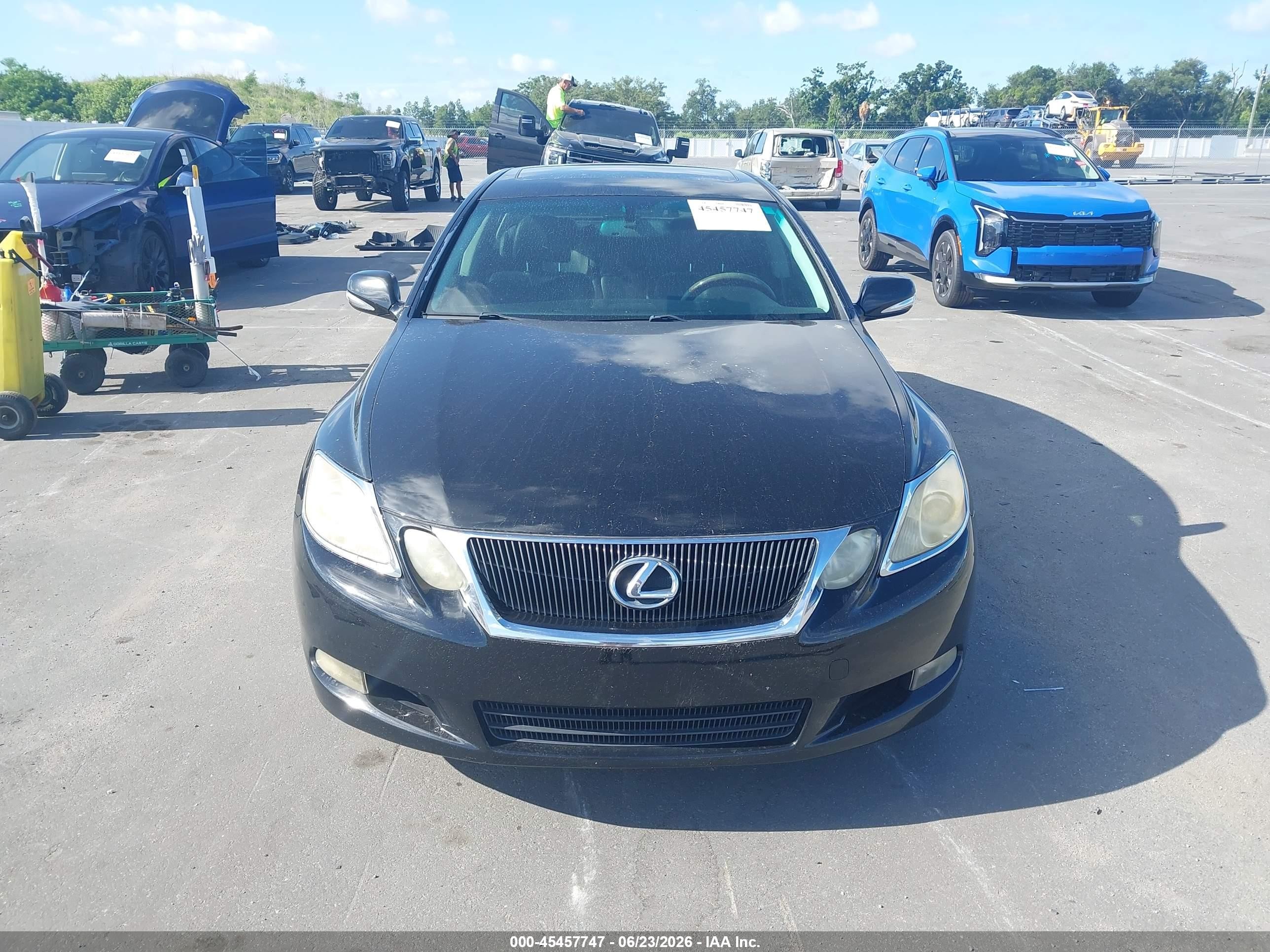 2008 Lexus Gs 350   Black vin: JTHBE96S480034248