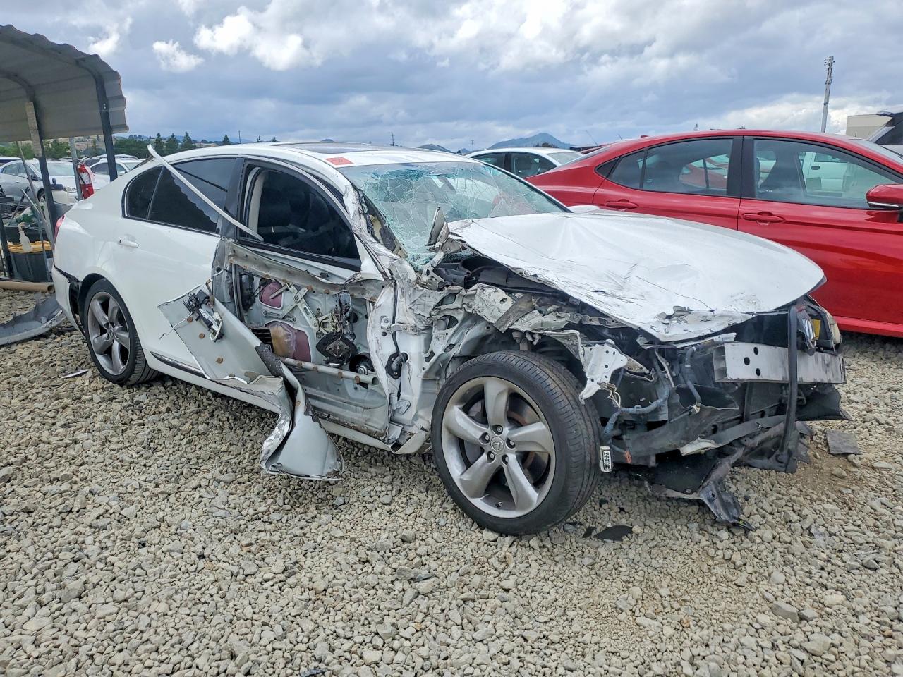 2008 Lexus Gs 350 Base White vin: JTHBE96S480042995