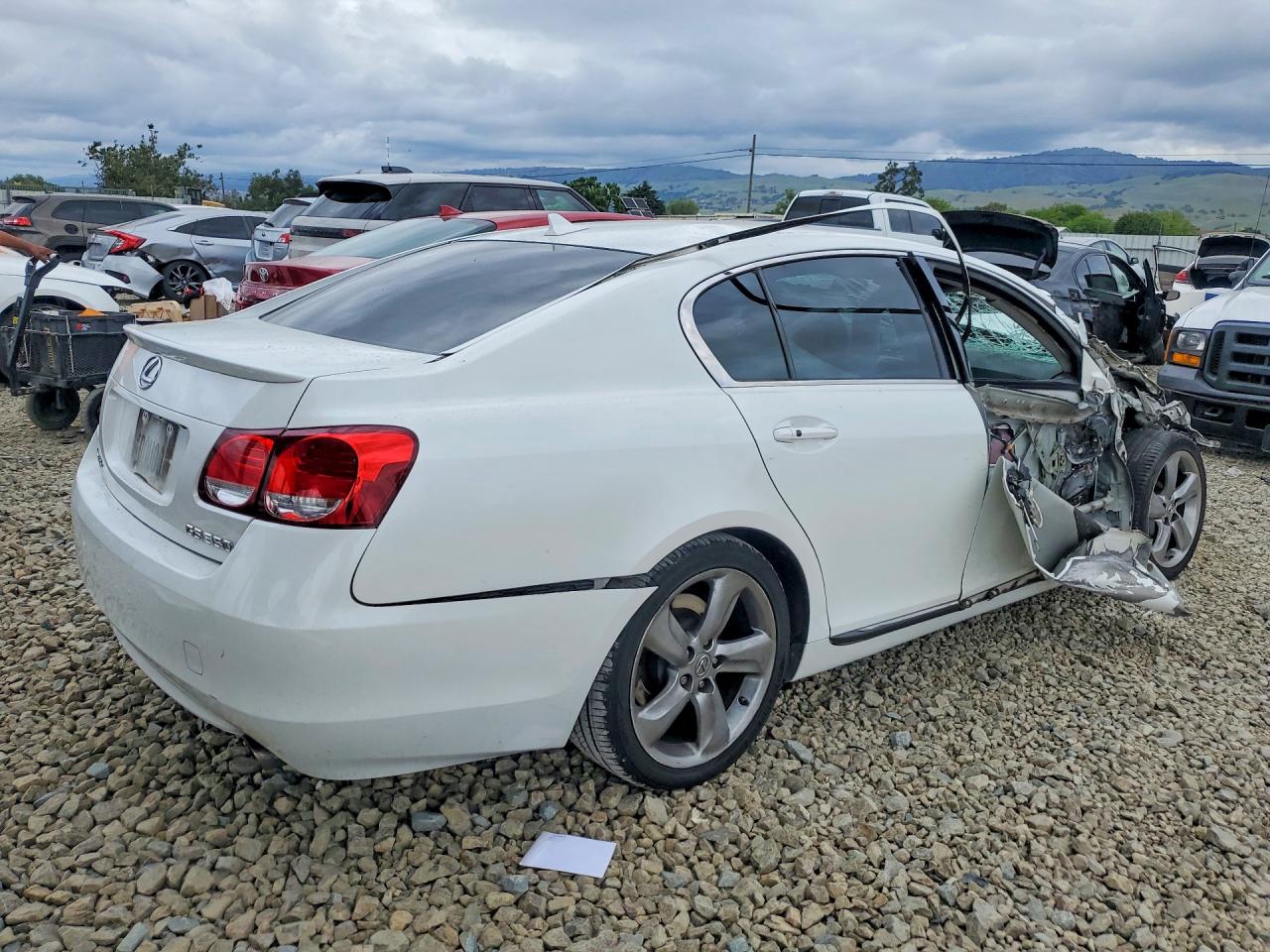 2008 Lexus Gs 350 Base White vin: JTHBE96S480042995
