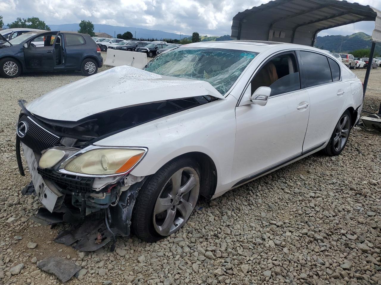 2008 Lexus Gs 350 Base White vin: JTHBE96S480042995