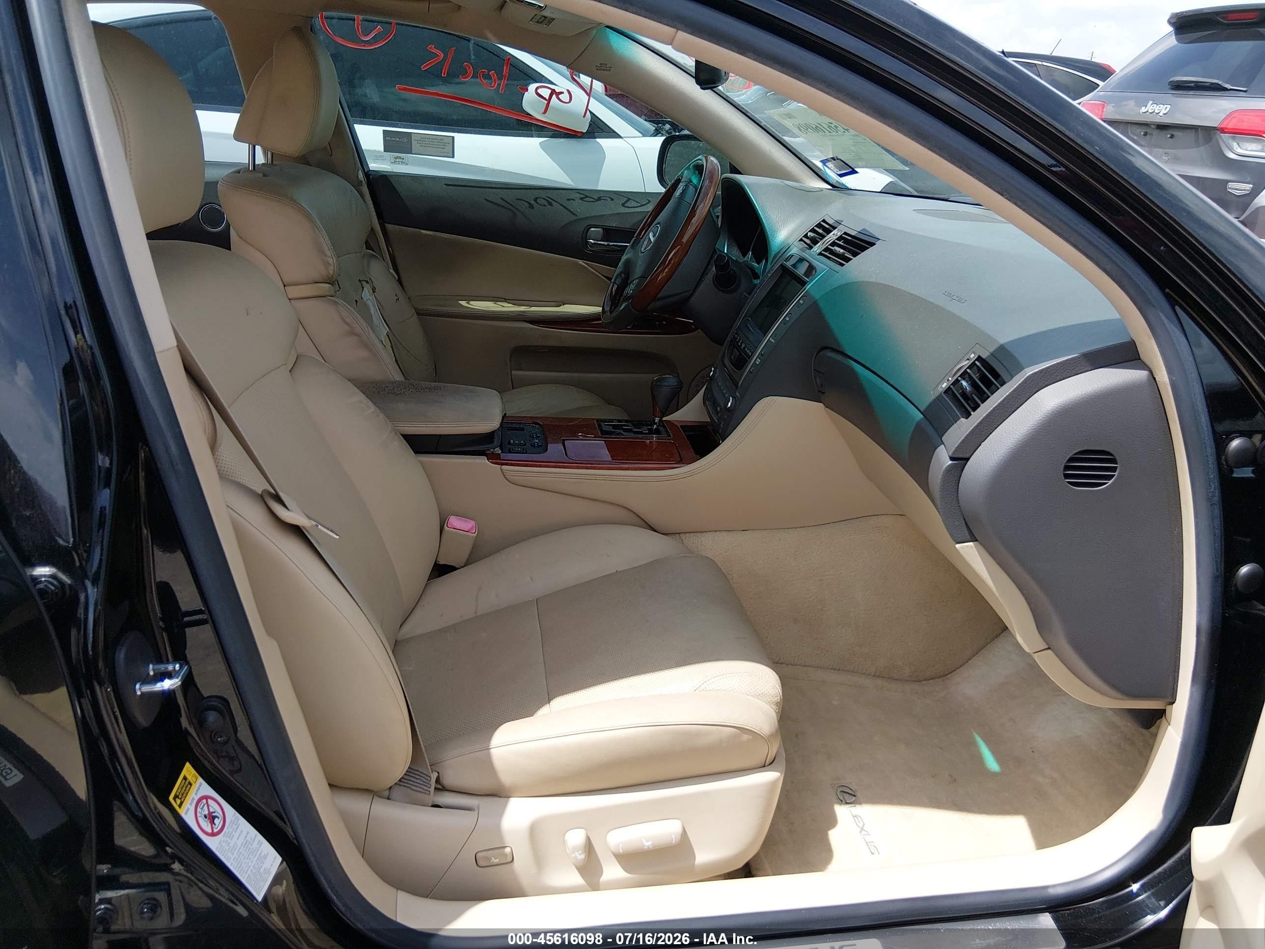 2007 Lexus Gs 350   Black vin: JTHBE96S570026786