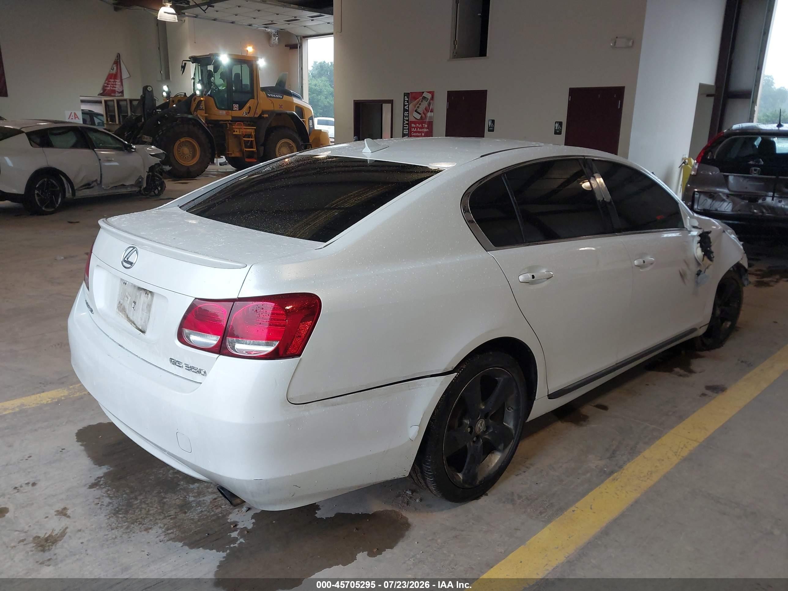 2008 Lexus Gs 350 White vin: JTHBE96S580034971