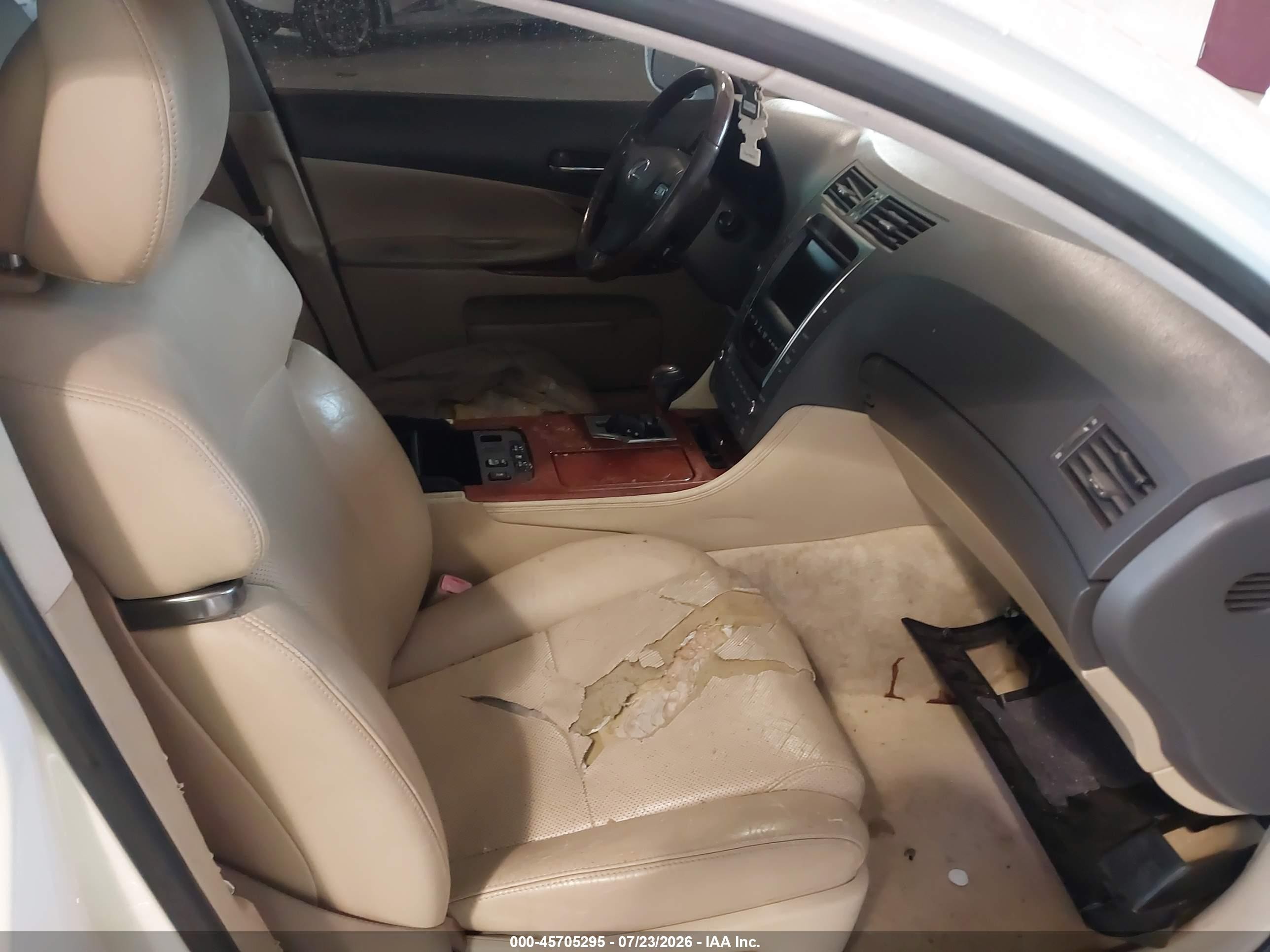 2008 Lexus Gs 350 White vin: JTHBE96S580034971