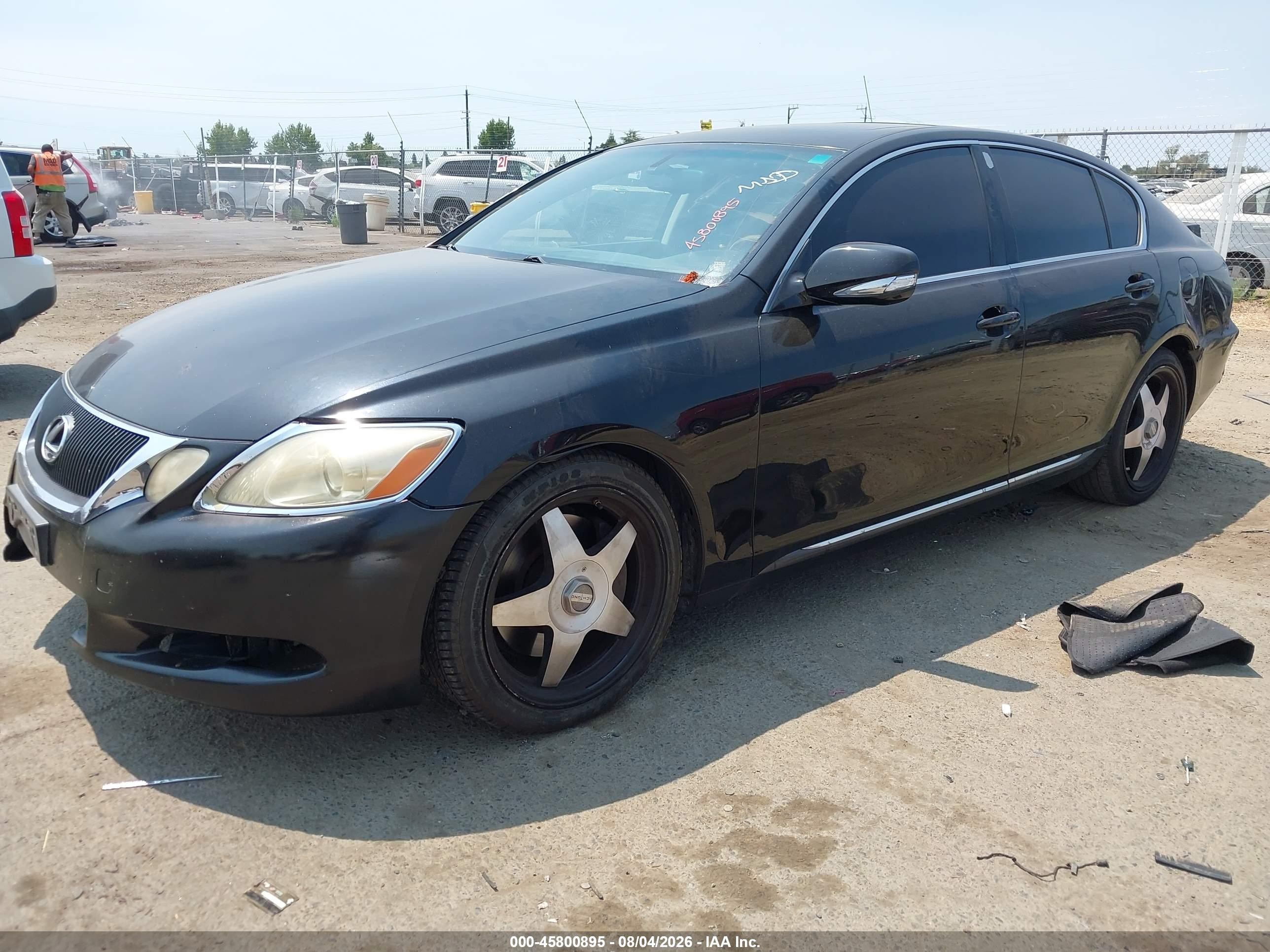 2008 Lexus Gs 350   Black vin: JTHBE96S580037174