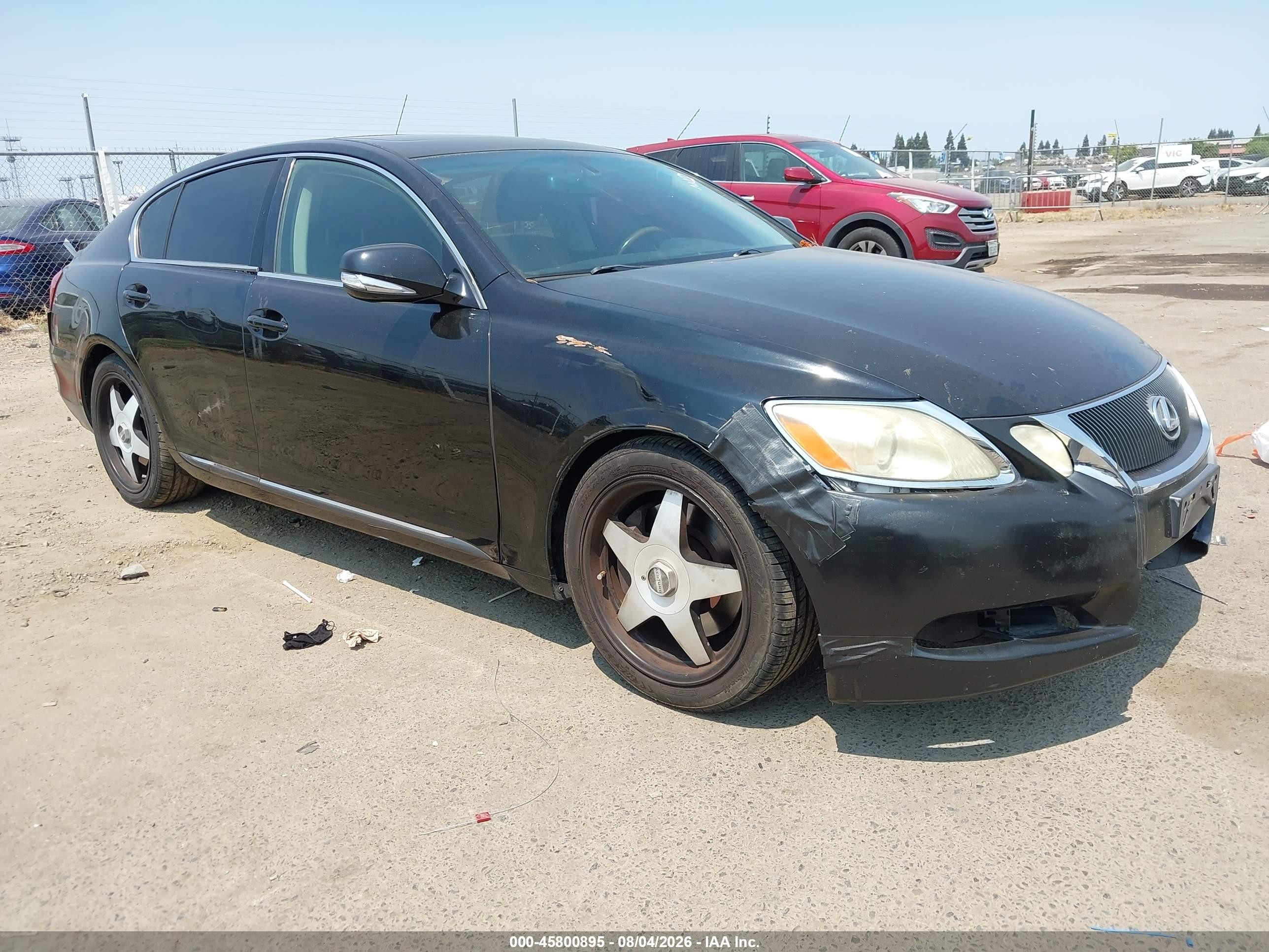 2008 Lexus Gs 350   Black vin: JTHBE96S580037174