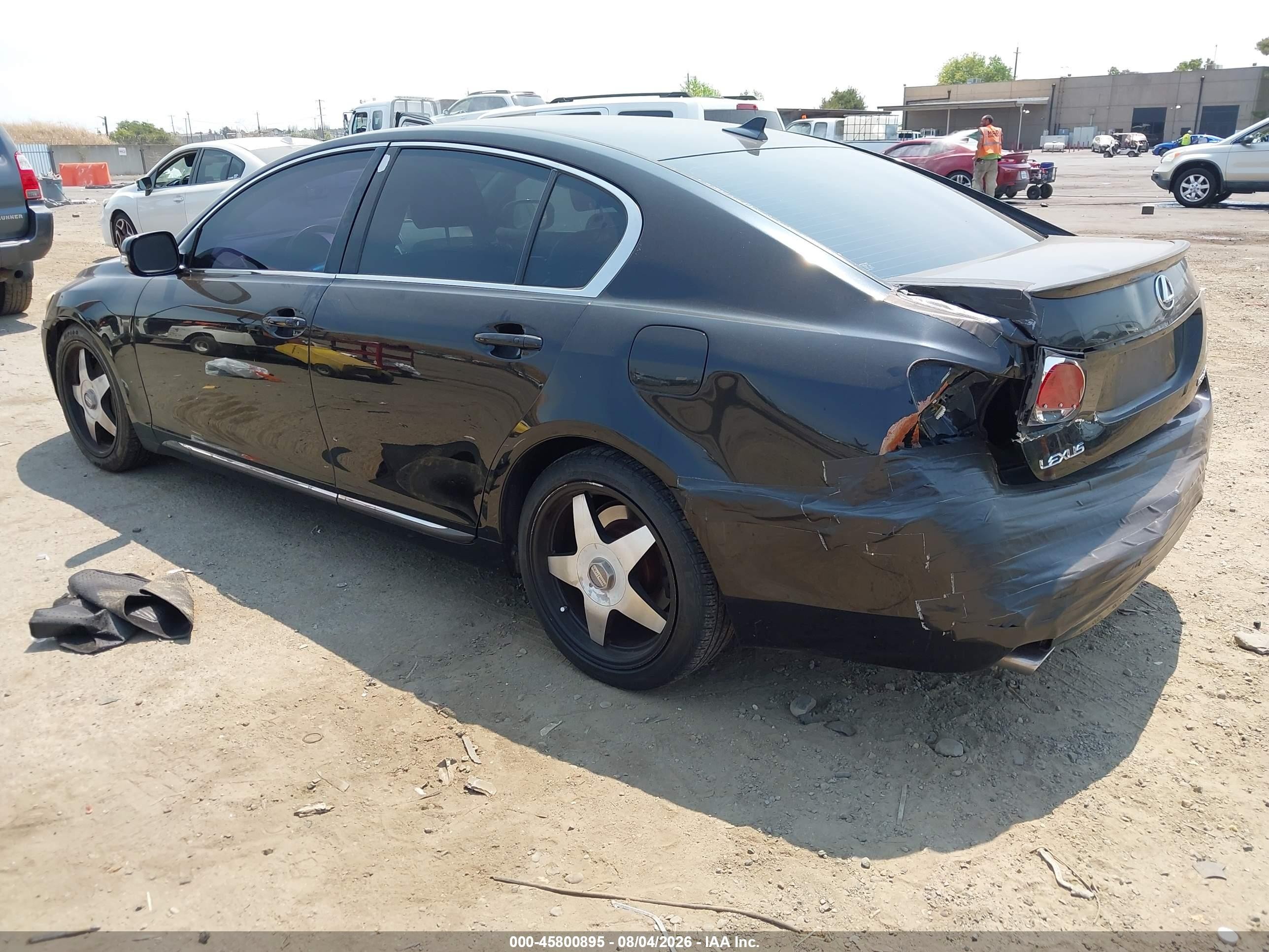 2008 Lexus Gs 350   Black vin: JTHBE96S580037174