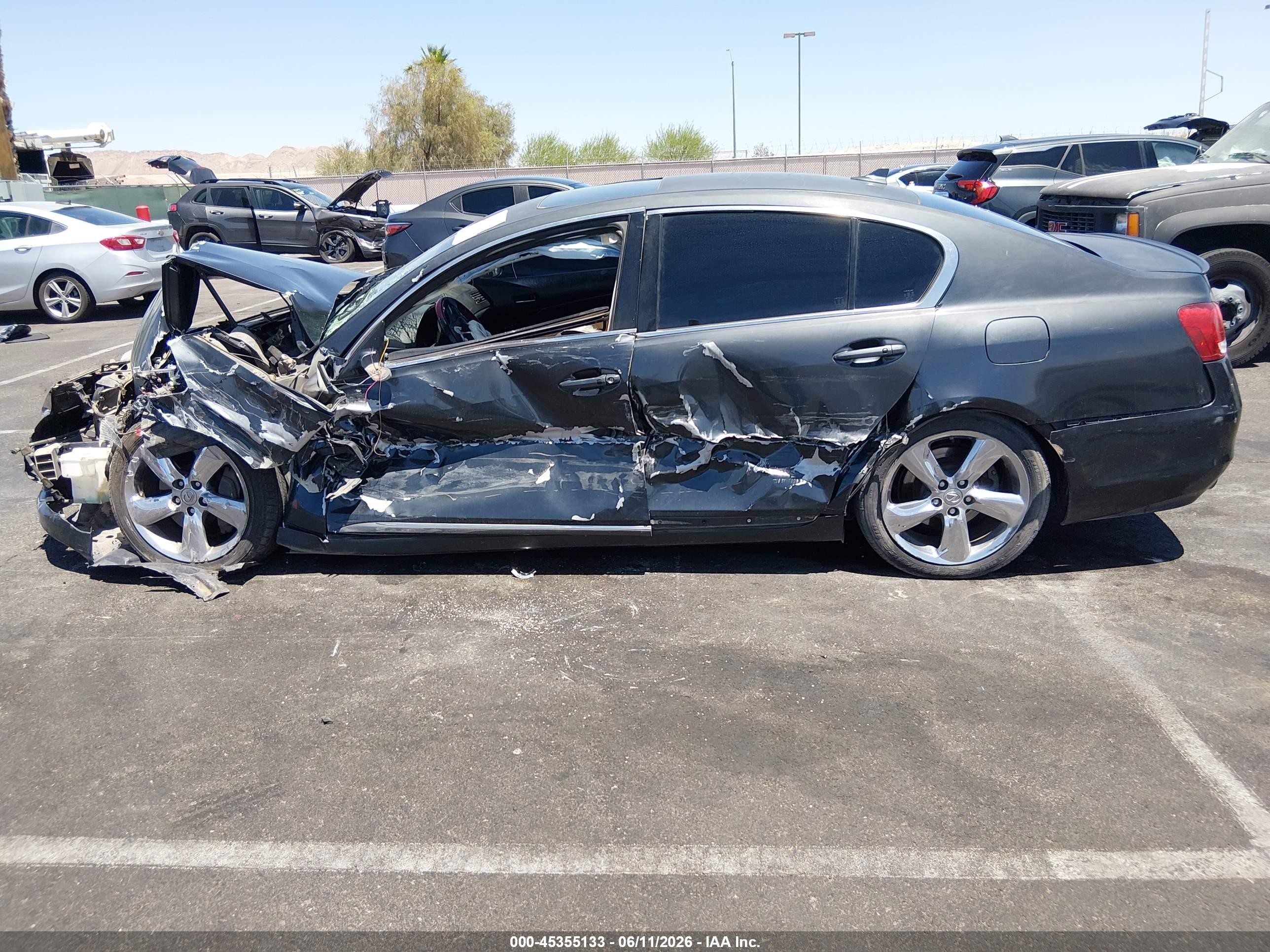 2008 Lexus Gs 350   Gray vin: JTHBE96S680032677