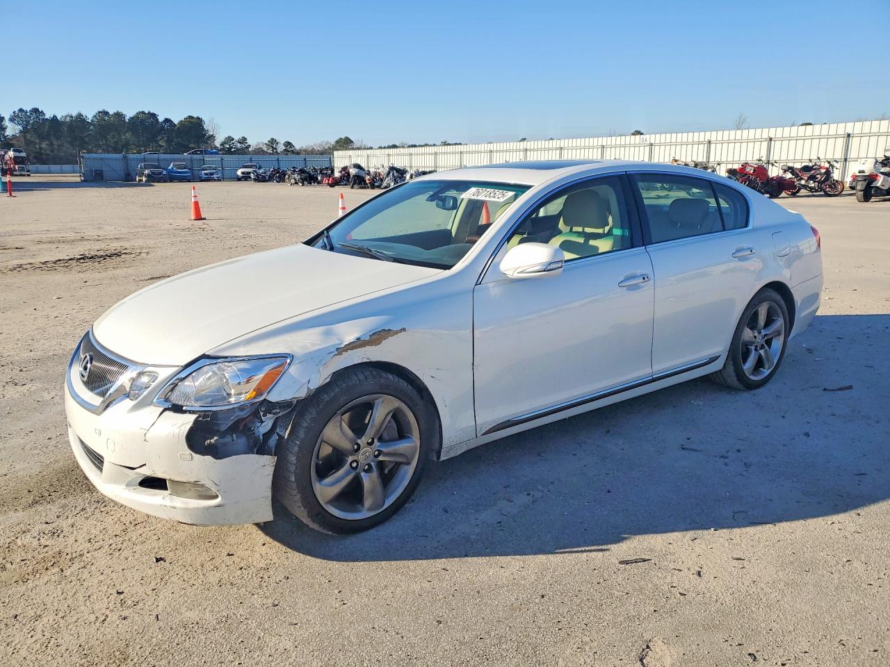2008 Lexus Gs 350 White vin: JTHBE96S780038066