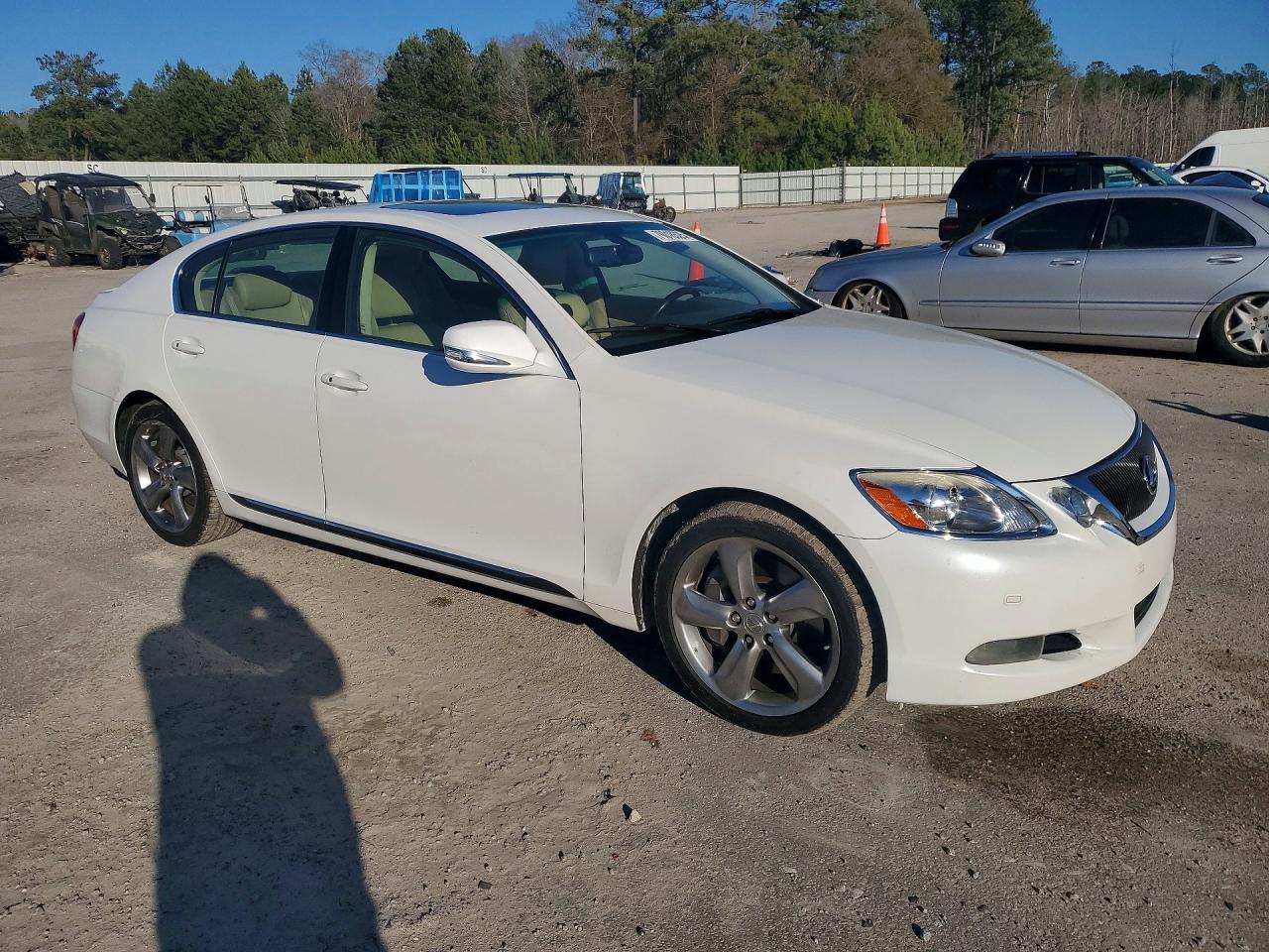 2008 Lexus Gs 350 White vin: JTHBE96S780038066