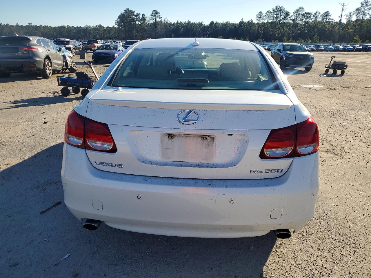 2008 Lexus Gs 350 White vin: JTHBE96S780038066