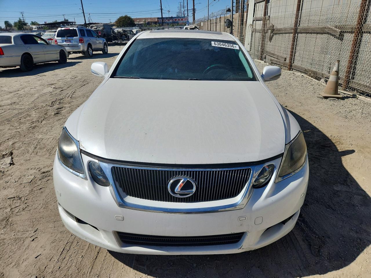 2009 Lexus Gs 350 White vin: JTHBE96S790043818