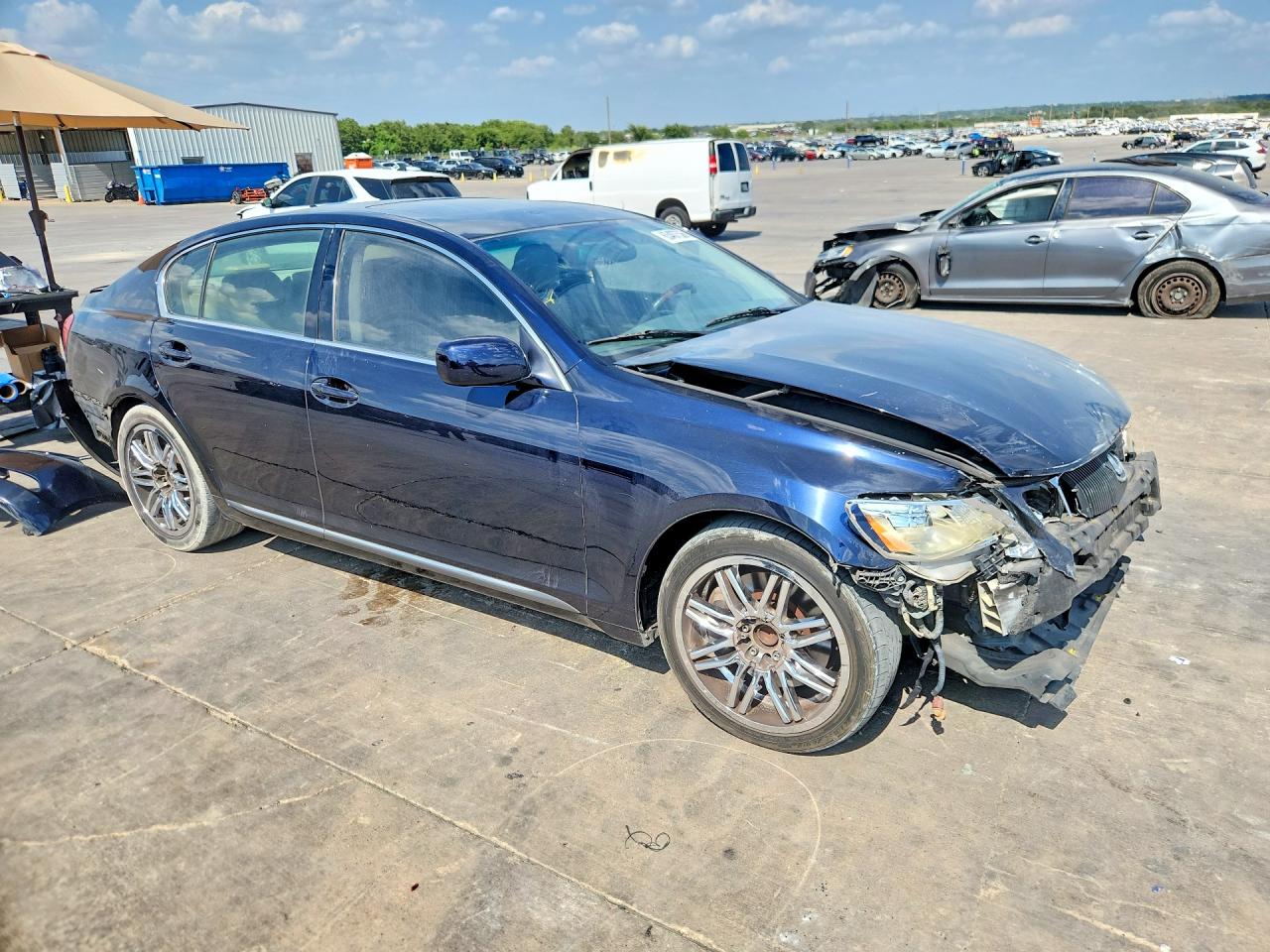 2007 Lexus Gs 350 Blue vin: JTHBE96S970025222