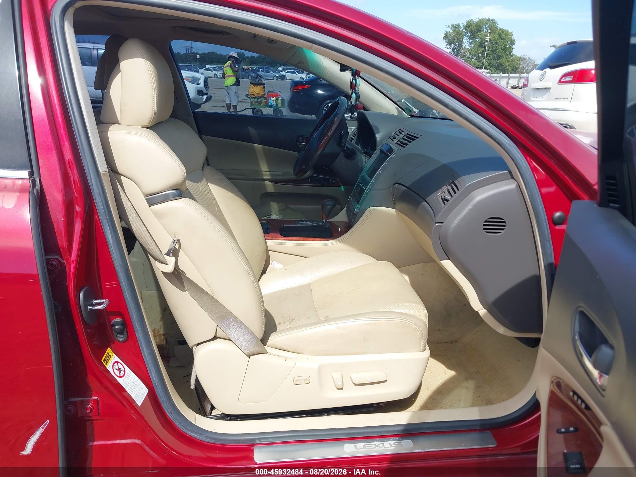 2008 Lexus Gs 350   Red vin: JTHBE96S980036769
