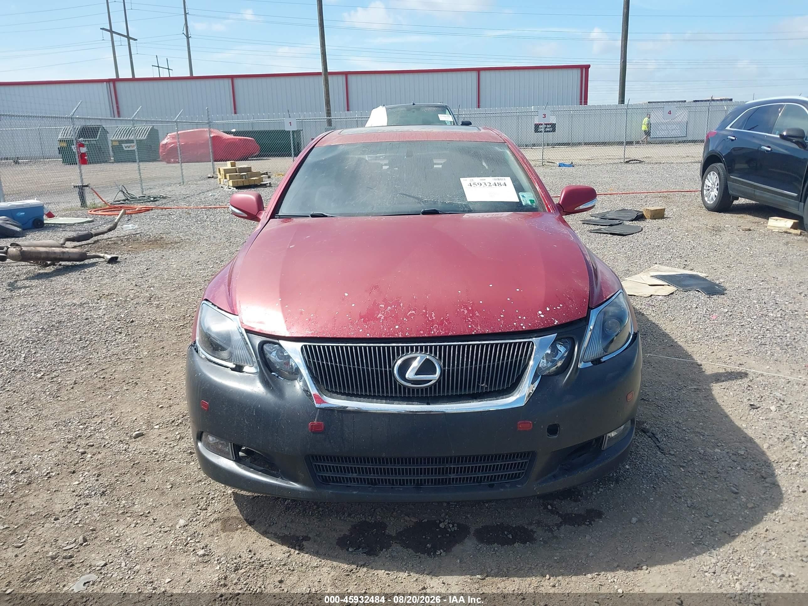 2008 Lexus Gs 350   Red vin: JTHBE96S980036769
