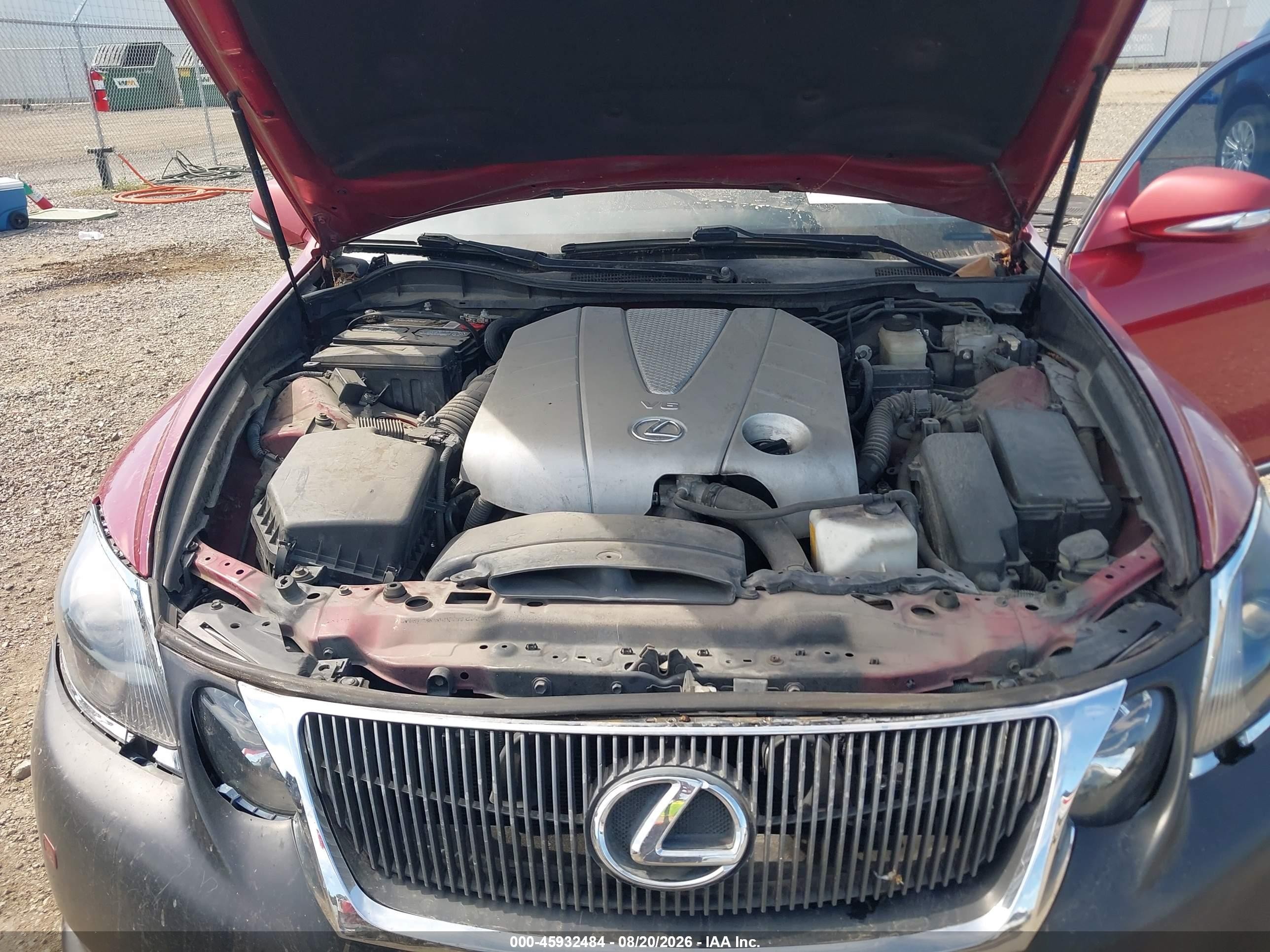 2008 Lexus Gs 350   Red vin: JTHBE96S980036769