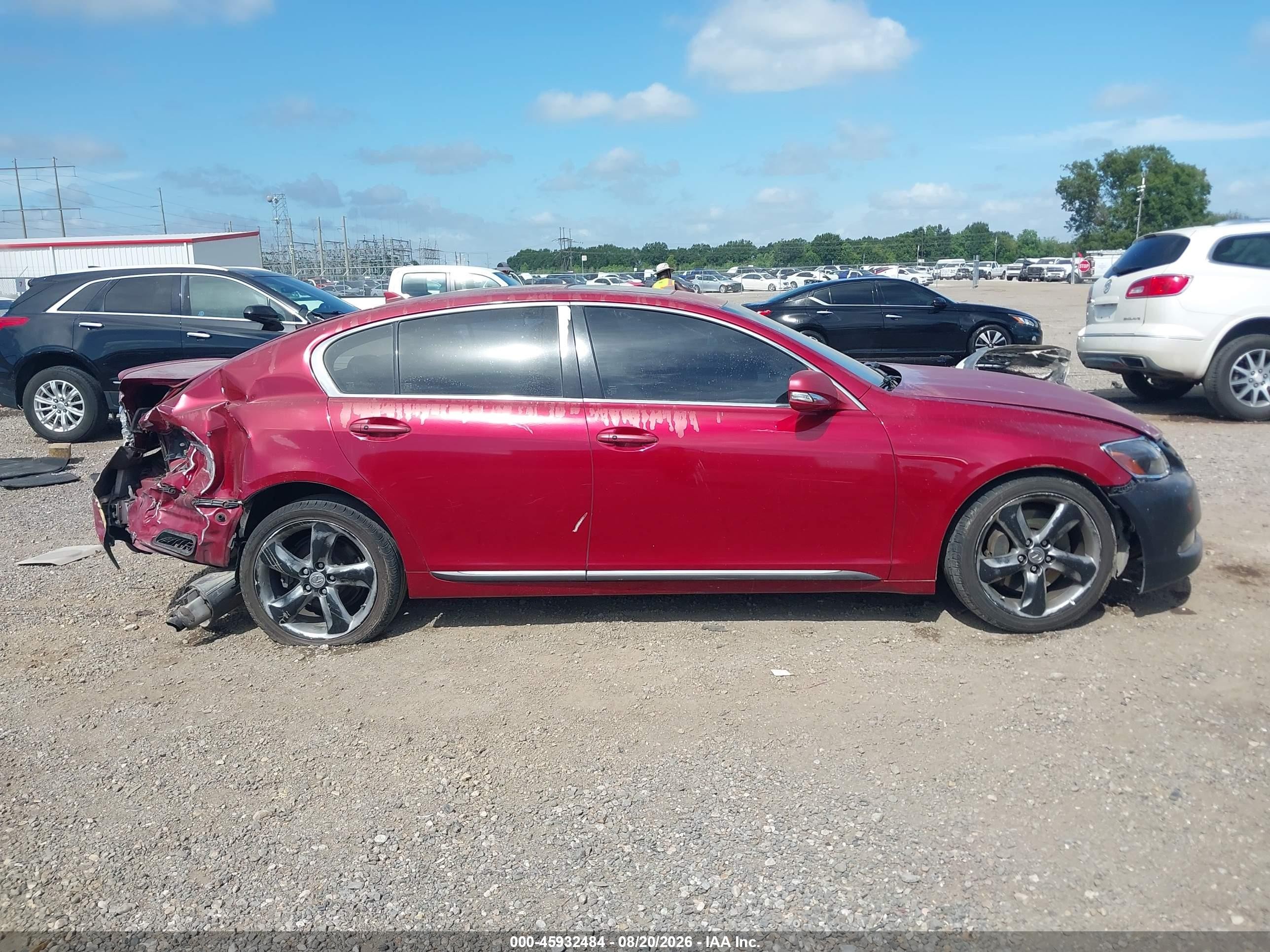 2008 Lexus Gs 350   Red vin: JTHBE96S980036769